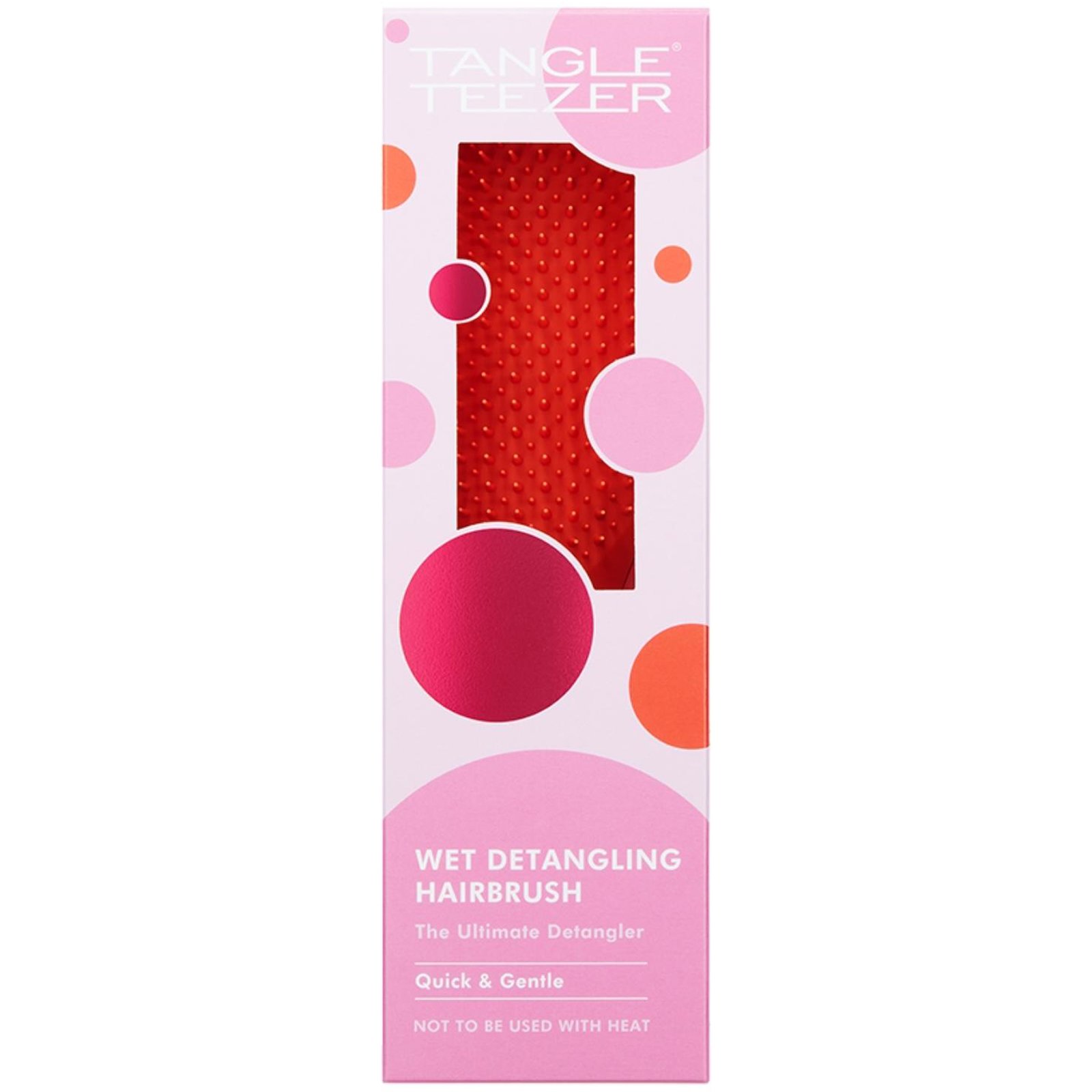 Tangle Teezer Wet Detangler Hairbrush Lollipop Pink/Red Ιδανική Βούρτσα για Βρεγμένα Μαλλιά 1 Τεμάχιο