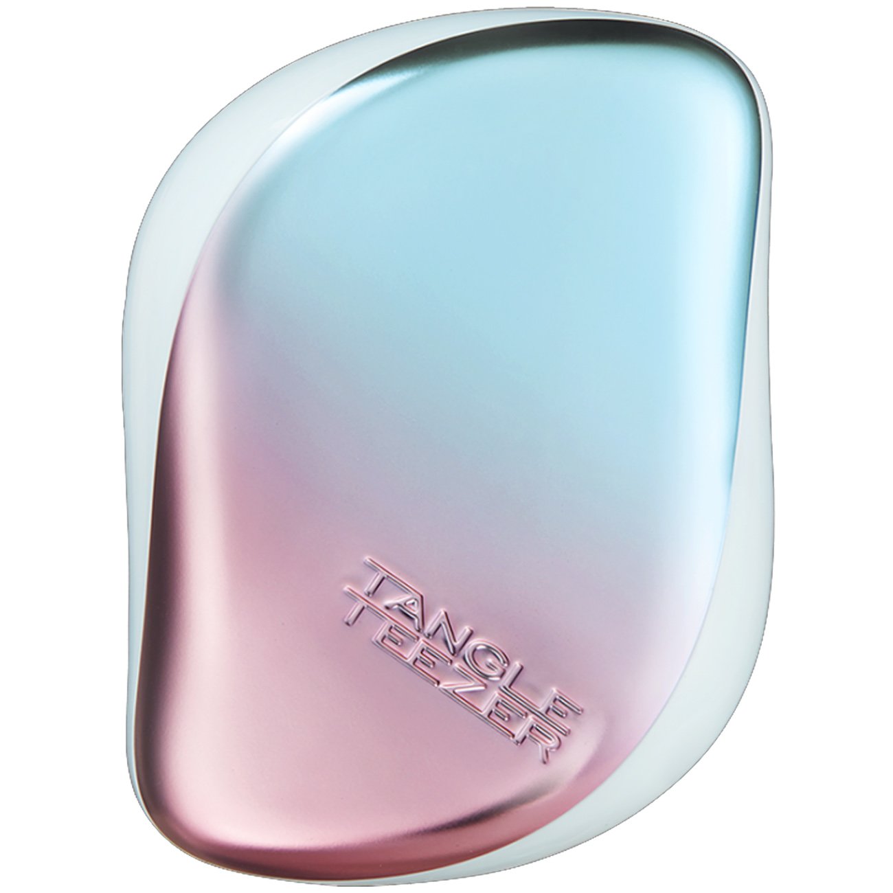 Tangle Teezer Compact Styler Detangling Hairbrush Pink Blue Chrome Επαναστατική Βούρτσα που Ξεμπερδεύει Εύκολα τα Μαλλιά 1 Τεμάχιο