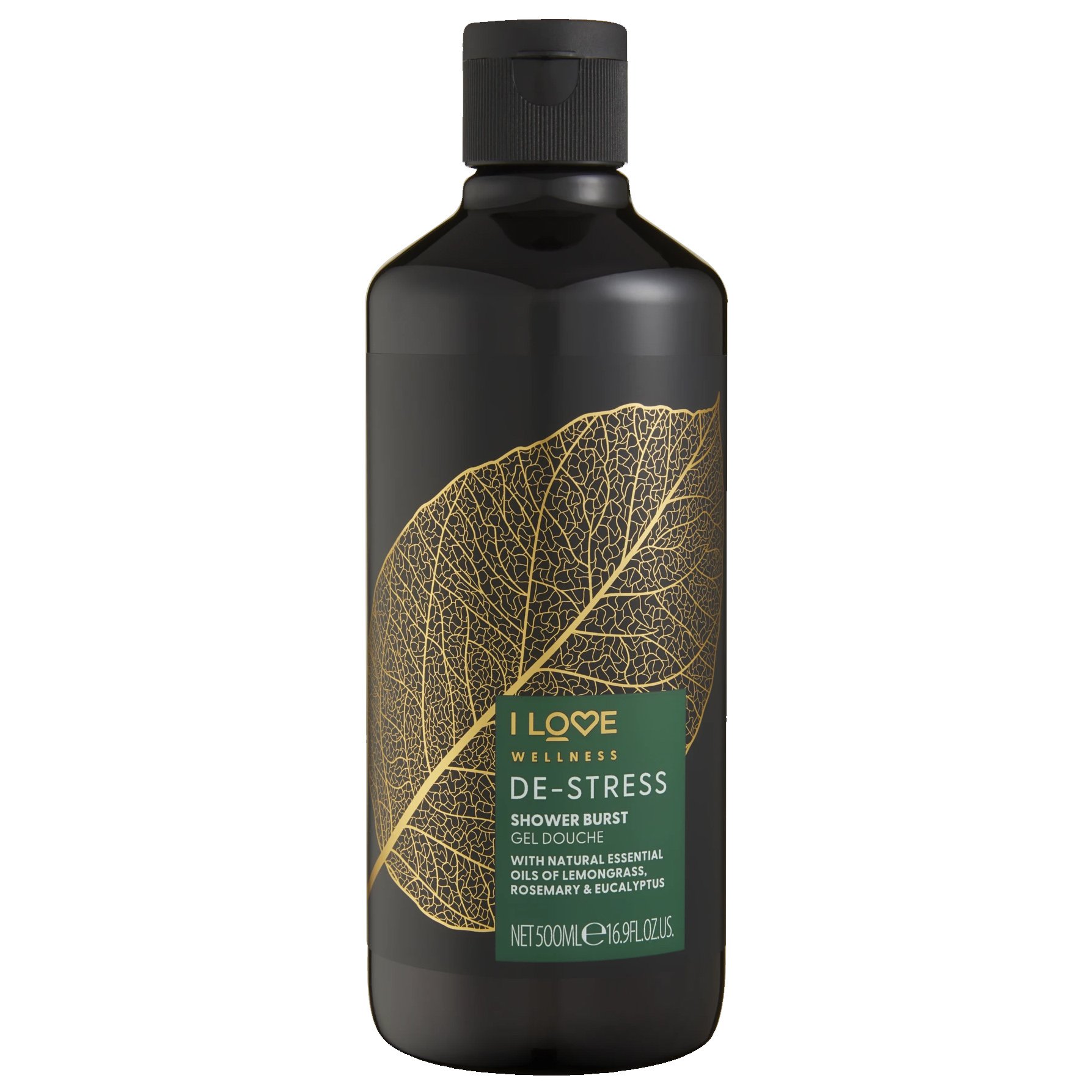 I love… Wellness De-Stress Shower Burst Gel Douche Χαλαρωτικό Αφρόλουτρο με Φυσικά Αιθέρια Έλαια 500ml