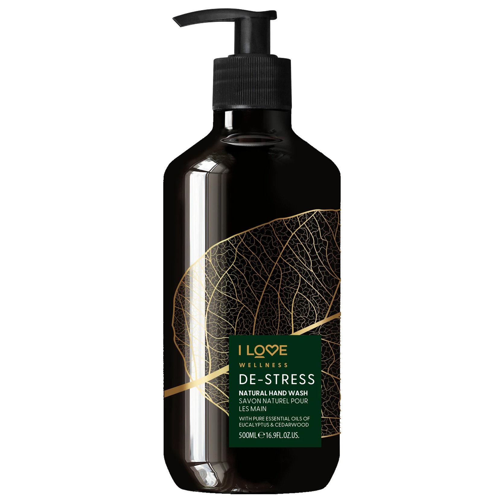 I love… Wellness De-Stress Hand Wash Απαλό Καθαριστικό Χεριών με Φυσικά Αιθέρια Έλαια για Αρωματισμένη Επιδερμίδα 500ml