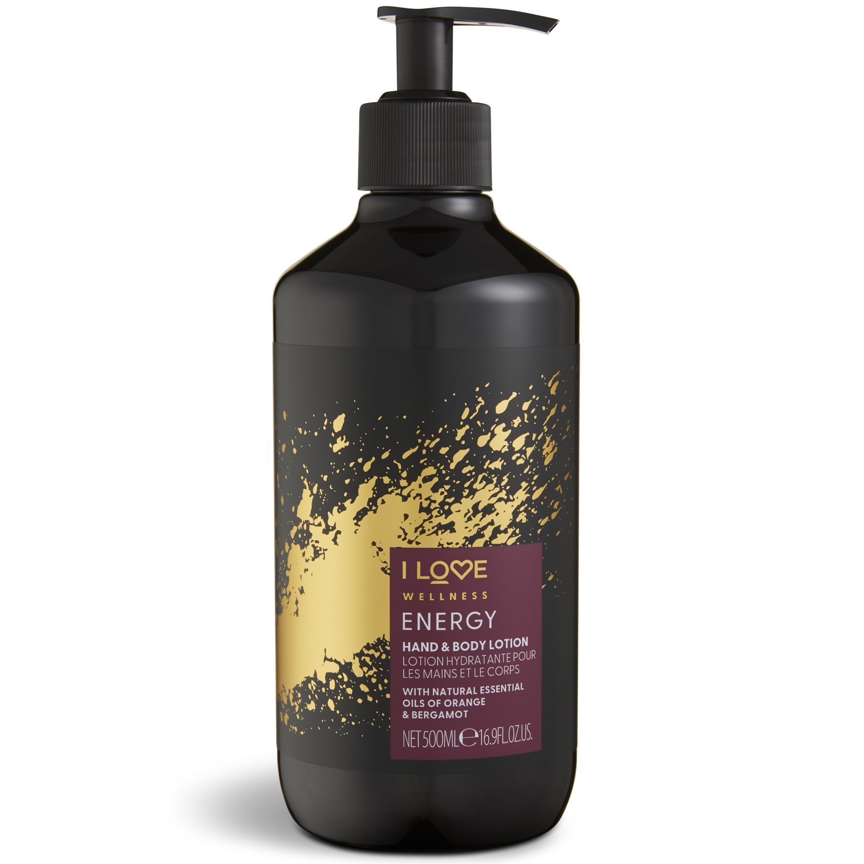 I love… Wellness Energy Hand & Body Lotion Κρέμα Χεριών & Σώματος με Φυσικά Αιθέρια Έλαια που Τονώνουν τις Αισθήσεις 500ml