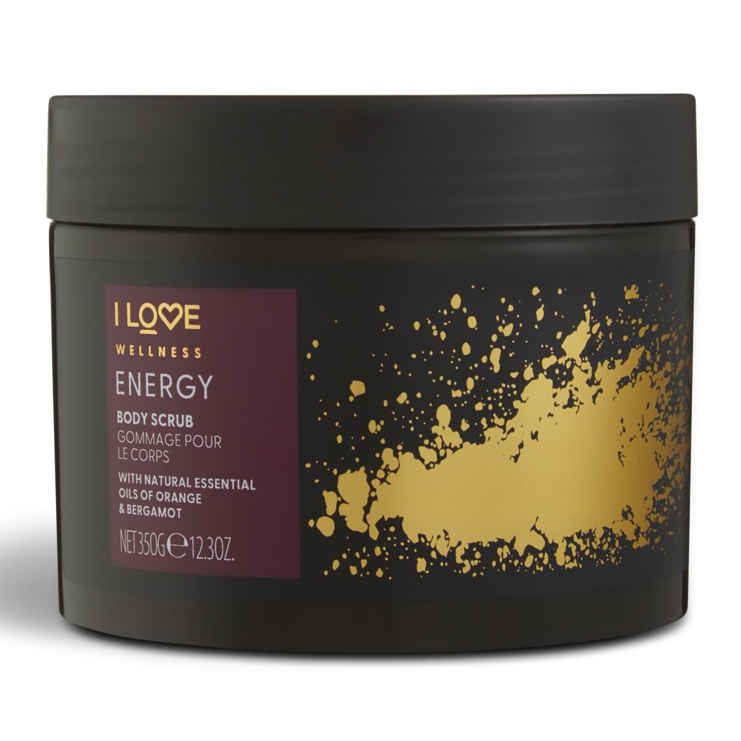 I love… Wellness Energy Body Scrub Ενυδατικό Scrub Σώματος που Ενεργοποιεί τις Αισθήσεις με Φυσικά Αιθέρια Έλαια 350gr