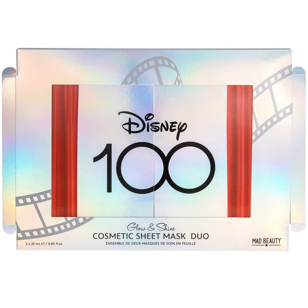 Mad Beauty Mad Beauty Disney 100 Cosmetic Sheet Face Mask Duo Βιοδιασπώμενες Μάσκες Προσώπου με Στάμπα 2x25ml