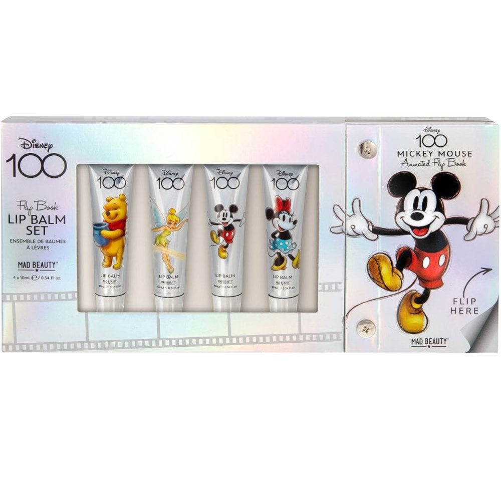 Mad Beauty Disney 100 Lip Balm Set Βάλσαμο Χειλιών με 4 Διαφορετικά Αρώματα 4 Τεμάχια