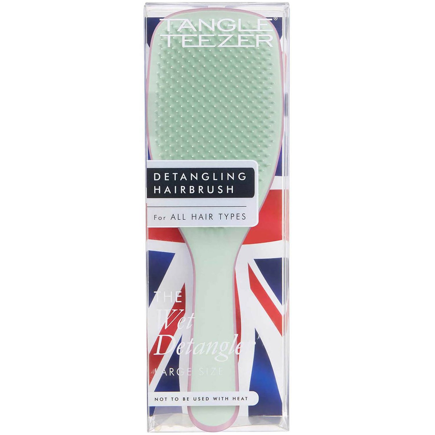 Tangle Teezer Wet Detangler Hairbrush Large Size Rose/Sage Ιδανική Βούρτσα Μεγάλου Μεγέθους για Βρεγμένα Μαλλιά 1 Τεμάχιο