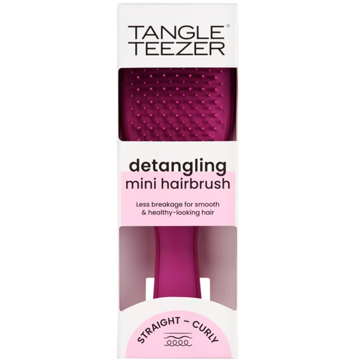 Tangle Teezer Tangle Teezer The Mini Ultimate Detangler Electric Raspberry Mini Βούρτσα Μαλλιών για Ξεμπέρδεμα Χωρίς Σπάσιμο & Εύκολη Μεταφορά 1 Τεμάχιο