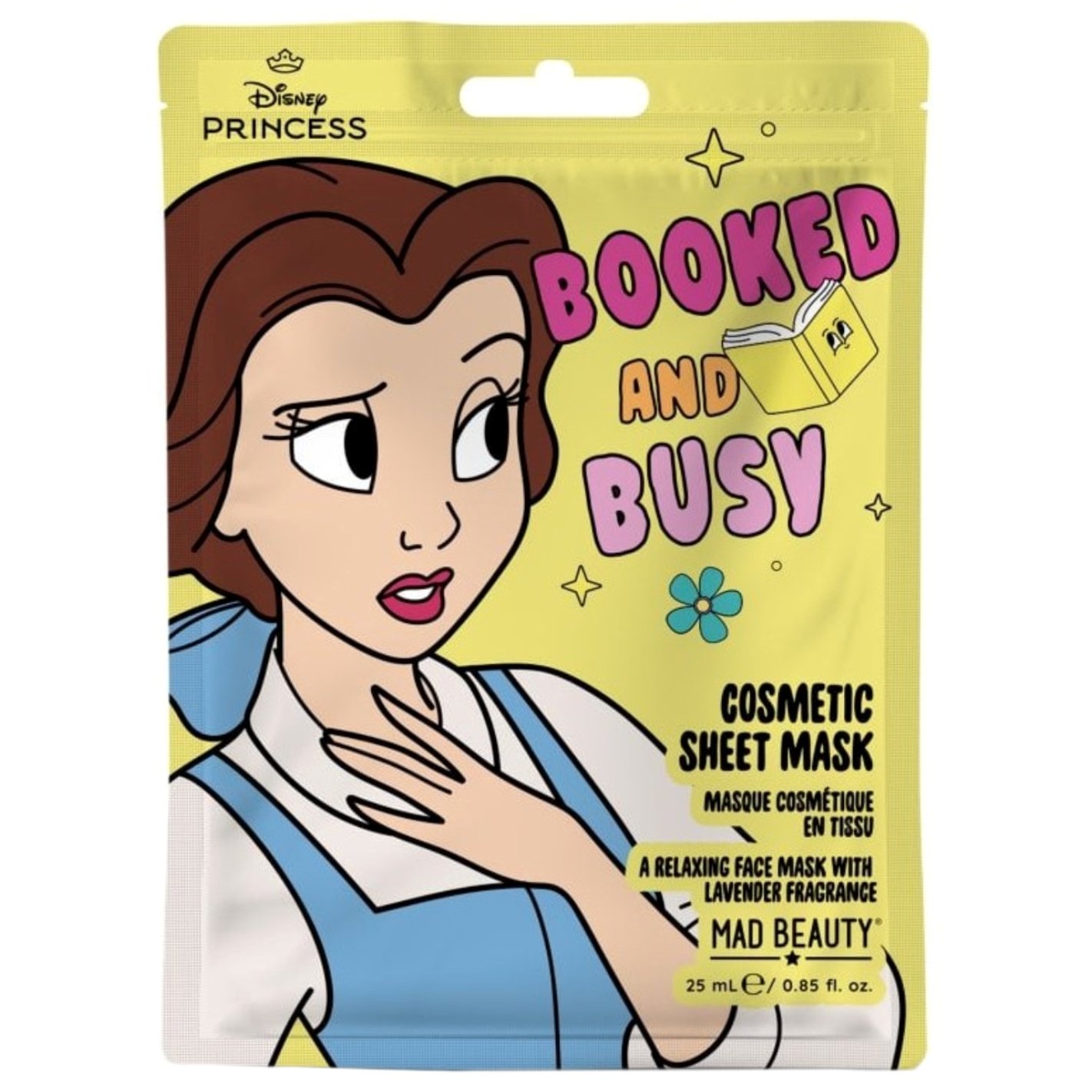 Mad Beauty Belle Face Mask Ενυδατική Μάσκα Προσώπου Εμπνευσμένη από την Disney Princess Belle 25ml