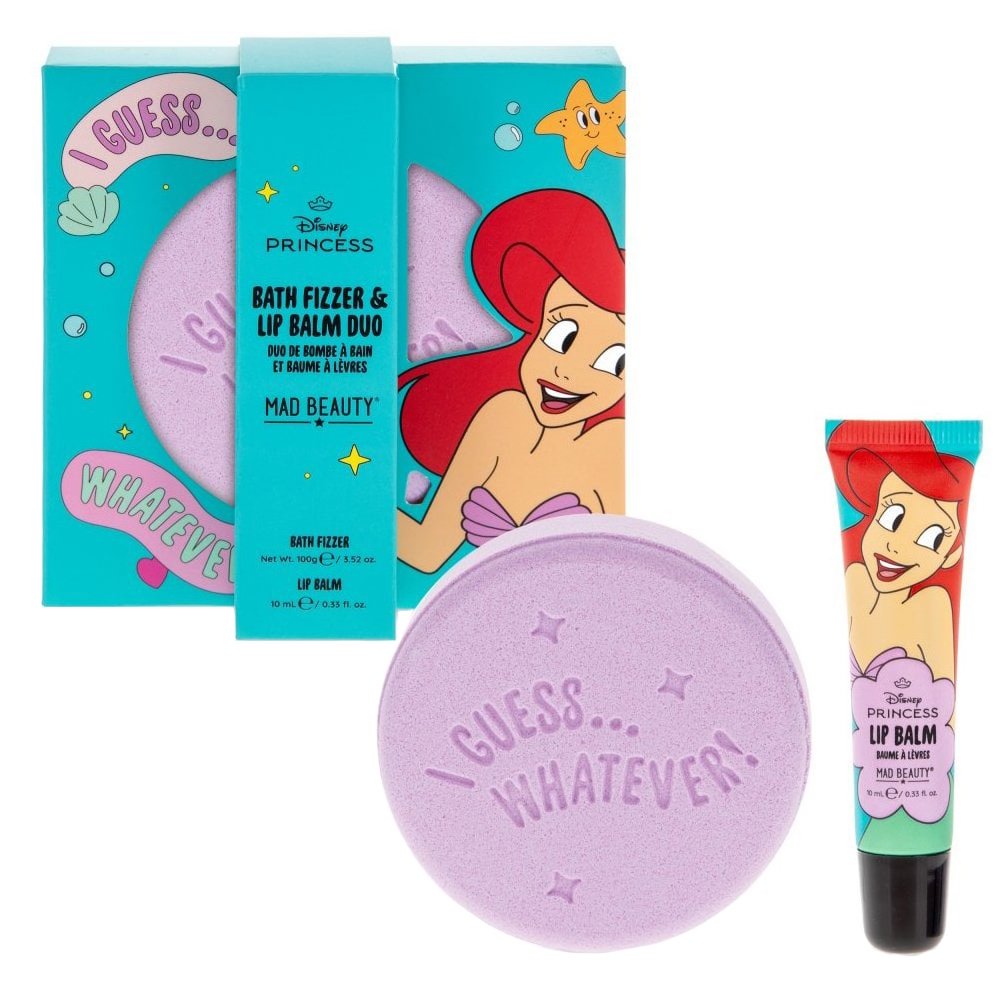 Mad Beauty Mad Beauty Promo Bath Fizzers 100g & Lip Balm 10ml