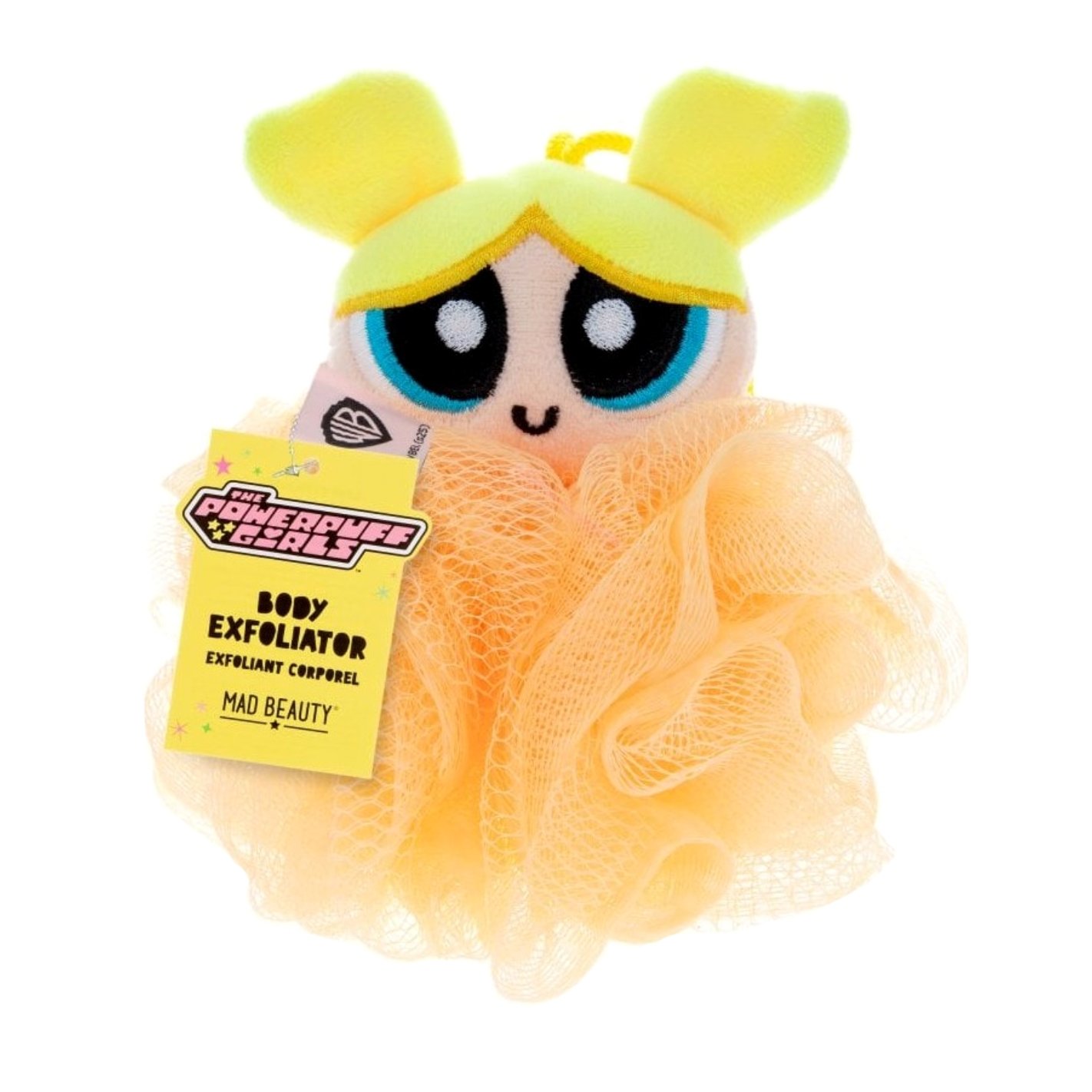Mad Beauty Mad Beauty Body Exfoliator Disney Powerpuff Girl Super Cute Απολεπιστικό Σφουγγάρι Σώματος Εμπνευσμένο Από το Χαρακτήρα Powerpuff Girls 1 Τεμάχιο