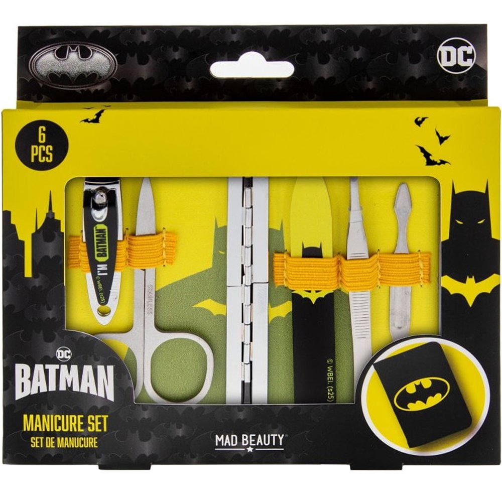 Mad Beauty Batman Manicure Set Σετ Περιποίησης Άνω Άκρων με Σχέδιο & Κομψή Θήκη 1 Τεμάχιο