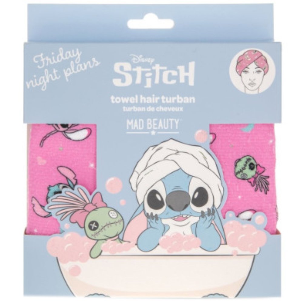 Mad Beauty Stitch Pamper Hair Turban Απορροφητική Πετσέτα Μαλλιών απο τον Χαρακτήρα του Stitch 1 Τεμάχιο