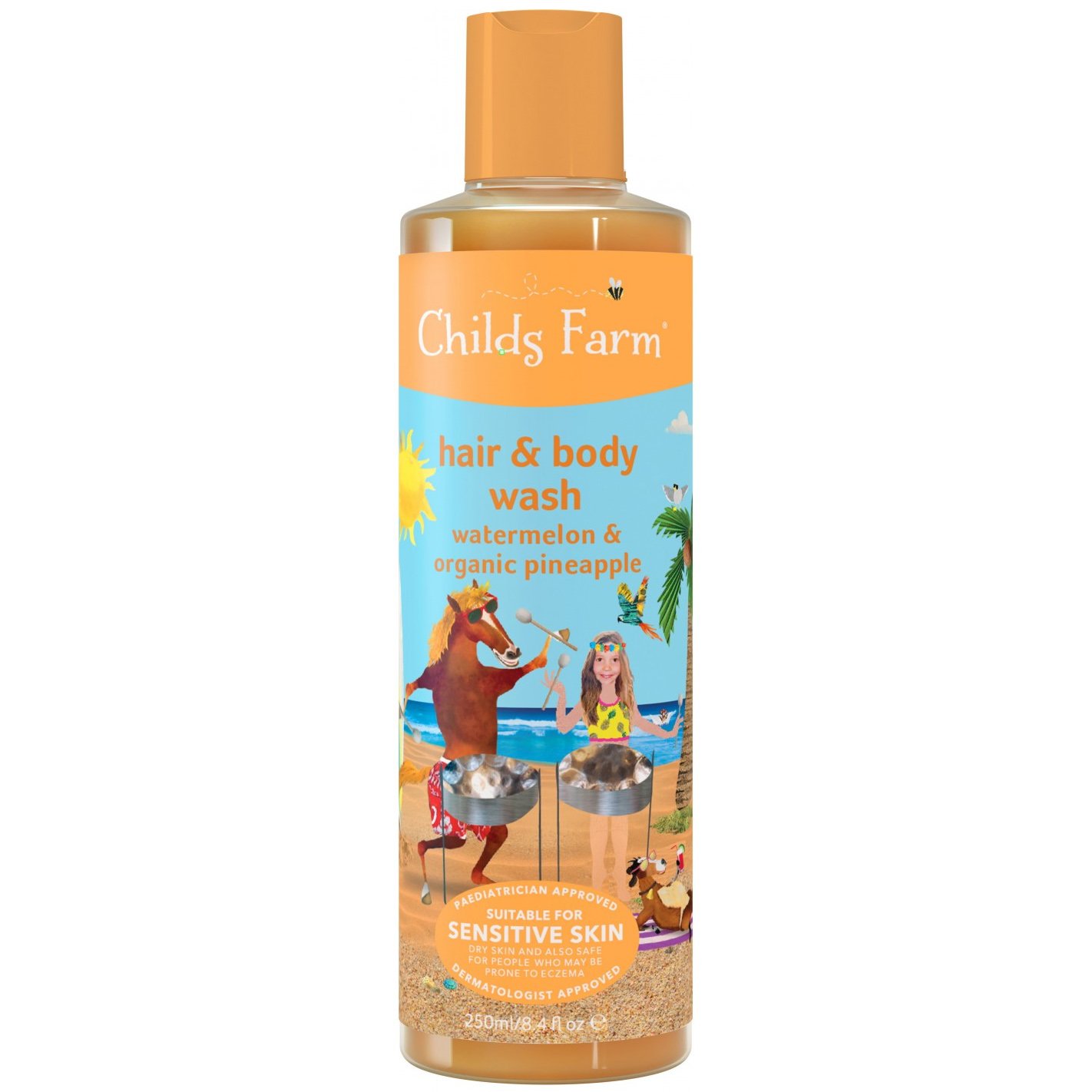 Childs Farm Childs Farm Hair & Body Wash Watermelon & Organic Pineapple Κωδ CF150 Ενυδατικό Σαμπουάν Αφρόλουτρο για Βρέφη & Παιδιά 250ml