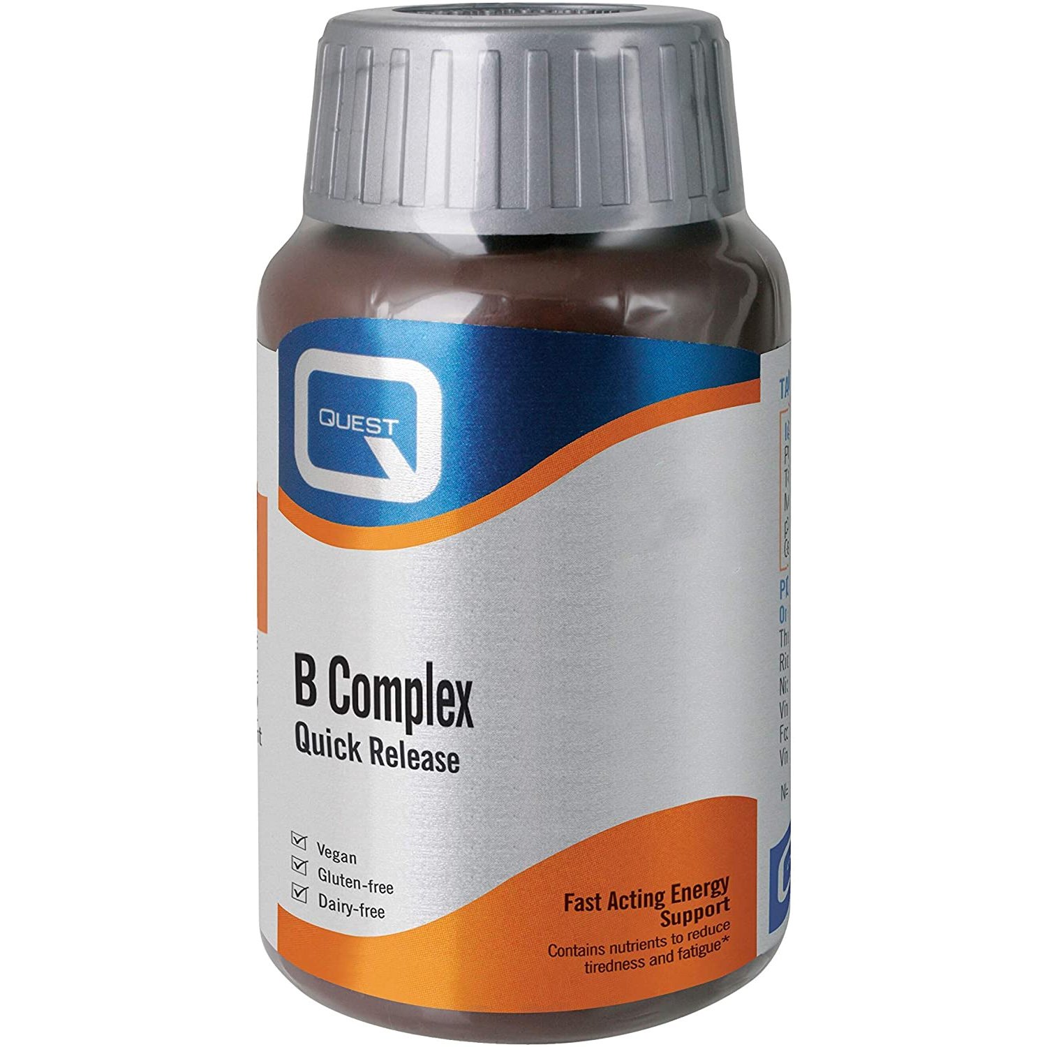 Quest B Complex Quick Release Συμπλήρωμα Διατροφής με Σύμπλεγμα Βιταμινών Β για Υγιές Νευρικό Σύστημα 60tabs
