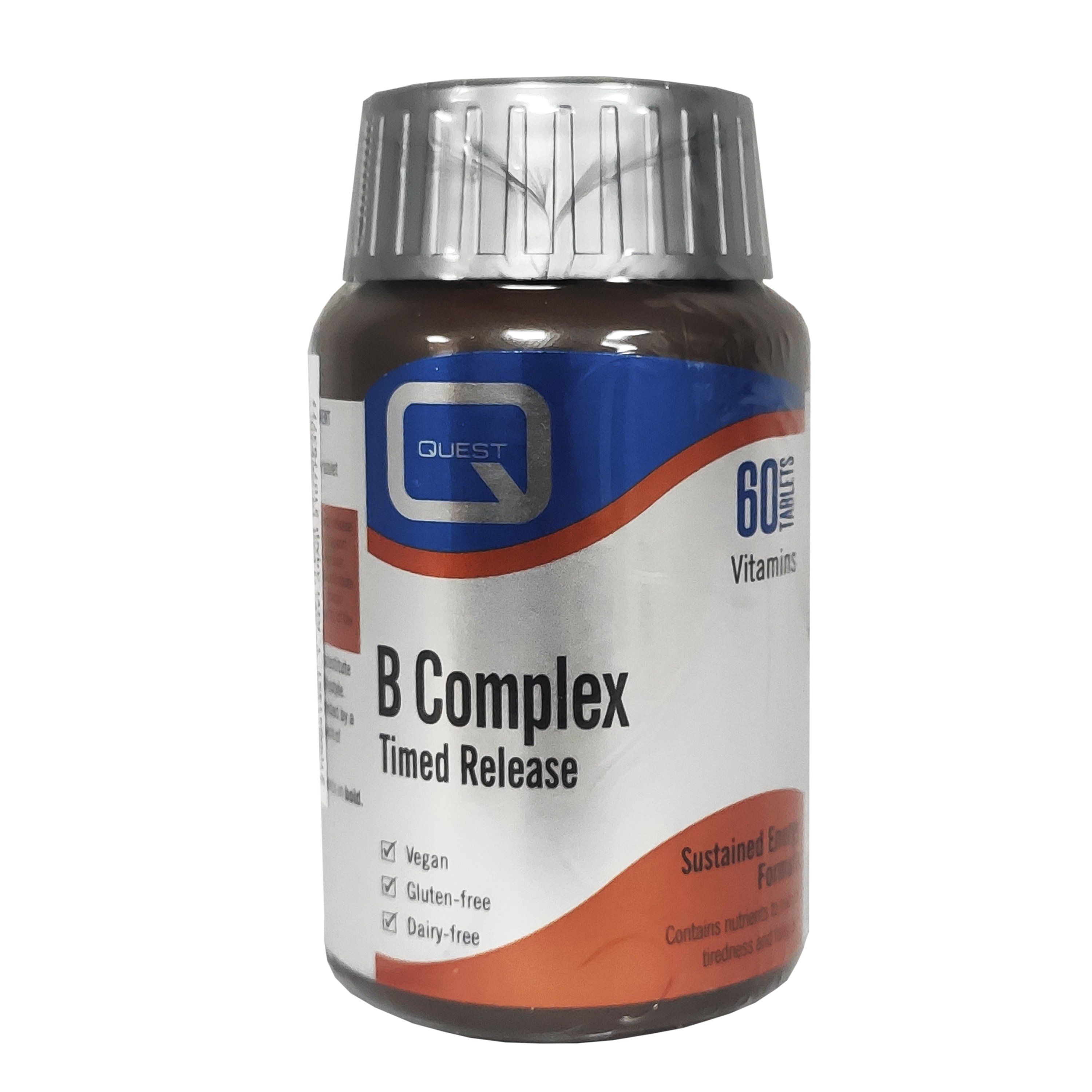 Quest B Complex Timed Release Συμπλήρωμα Διατροφής με Σύμπλεγμα Βιταμινών Β για Υγιές Νευρικό Σύστημα 60tabs