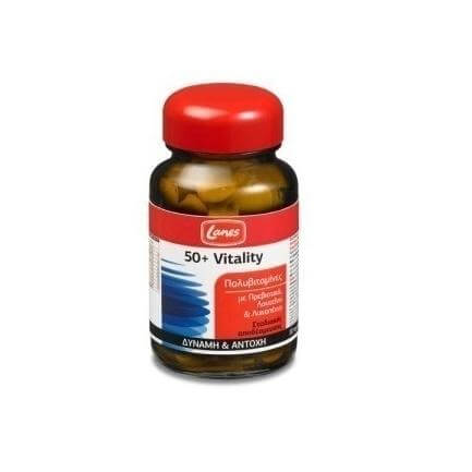 Lanes Multivitamin 50+ Vitality Συμπλήρωμα Διατροφής Με Πολυβιταμίνες 30tabs