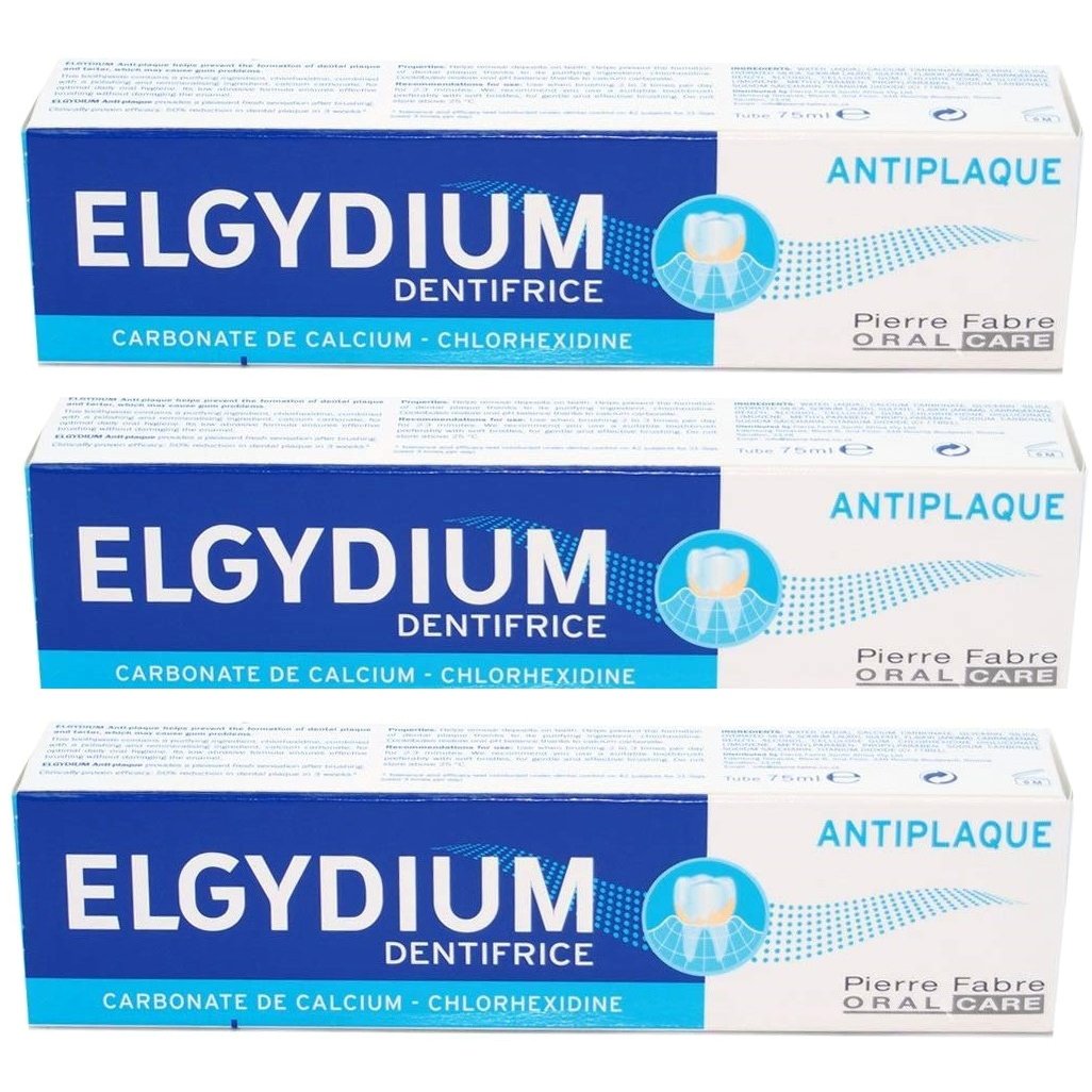 Elgydium Anti-plaque Jumbo Toothpaste Οδοντόκρεμα 2+1 Δώρο, 3 x 100ml
