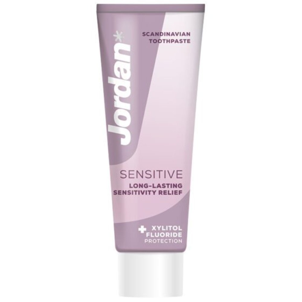 Jordan Sensitive Long-Lasting Relief Xylitol & Fluoride Protection Toothpaste Φθοριούχος Οδοντόκρεμα Κατάλληλη για Ευαίσθητα Δόντια & Ούλα 75ml