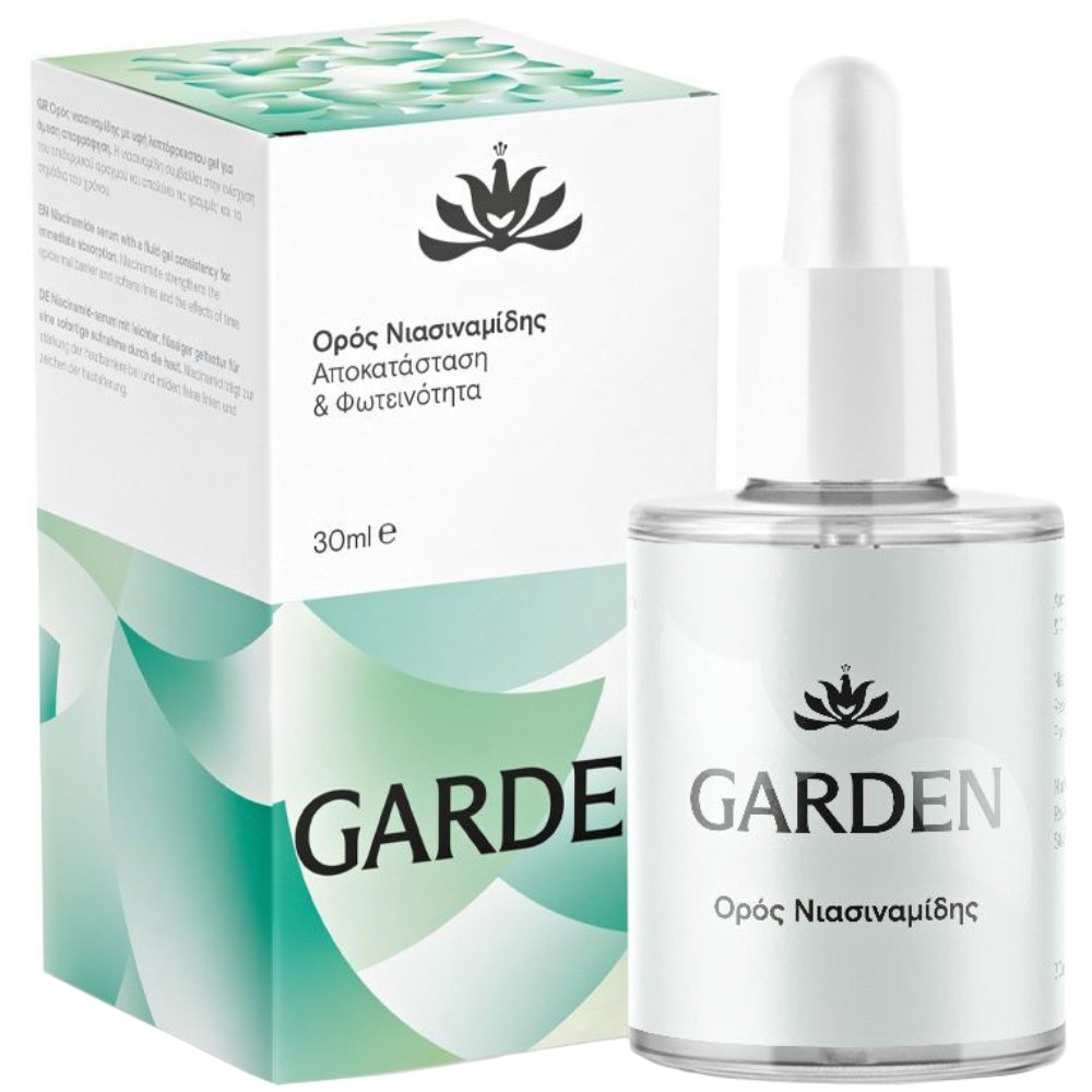Garden Garden Niacinamide Serum Αντιρυτιδικός Ορός Προσώπου με Νιασιναμίδη για Αποκατάσταση των Δυσχρωμιών & Φωτεινότητα 30ml