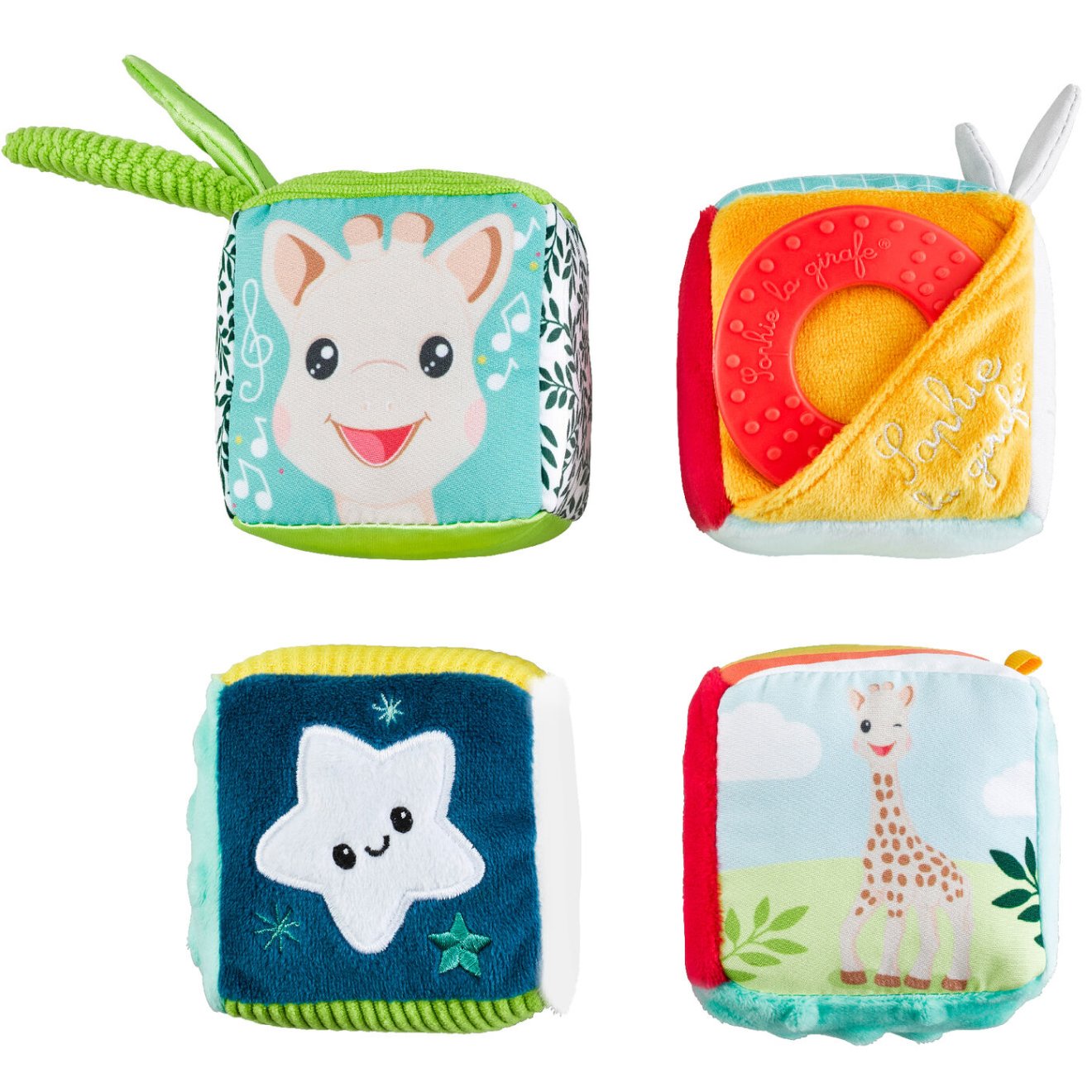 Sophie La Girafe Sophie La Girafe Multi' Activities Cubes 3m+ Μαλακοί Κύβοι Πολλαπλών Δραστηριοτήτων 1 Τεμάχιο, Κωδ S230856