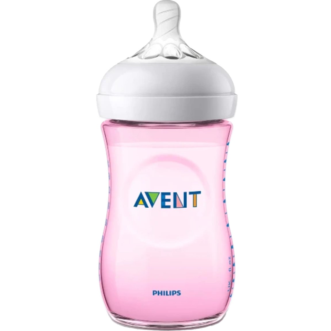 Philips Avent Philips Avent Natural Response Bottle 1m+ Ροζ Μπιμπερό Πολυπροπυλενίου με Θηλή Σιλικόνης Αργής Ροής 260ml, Κωδ SCF034/17