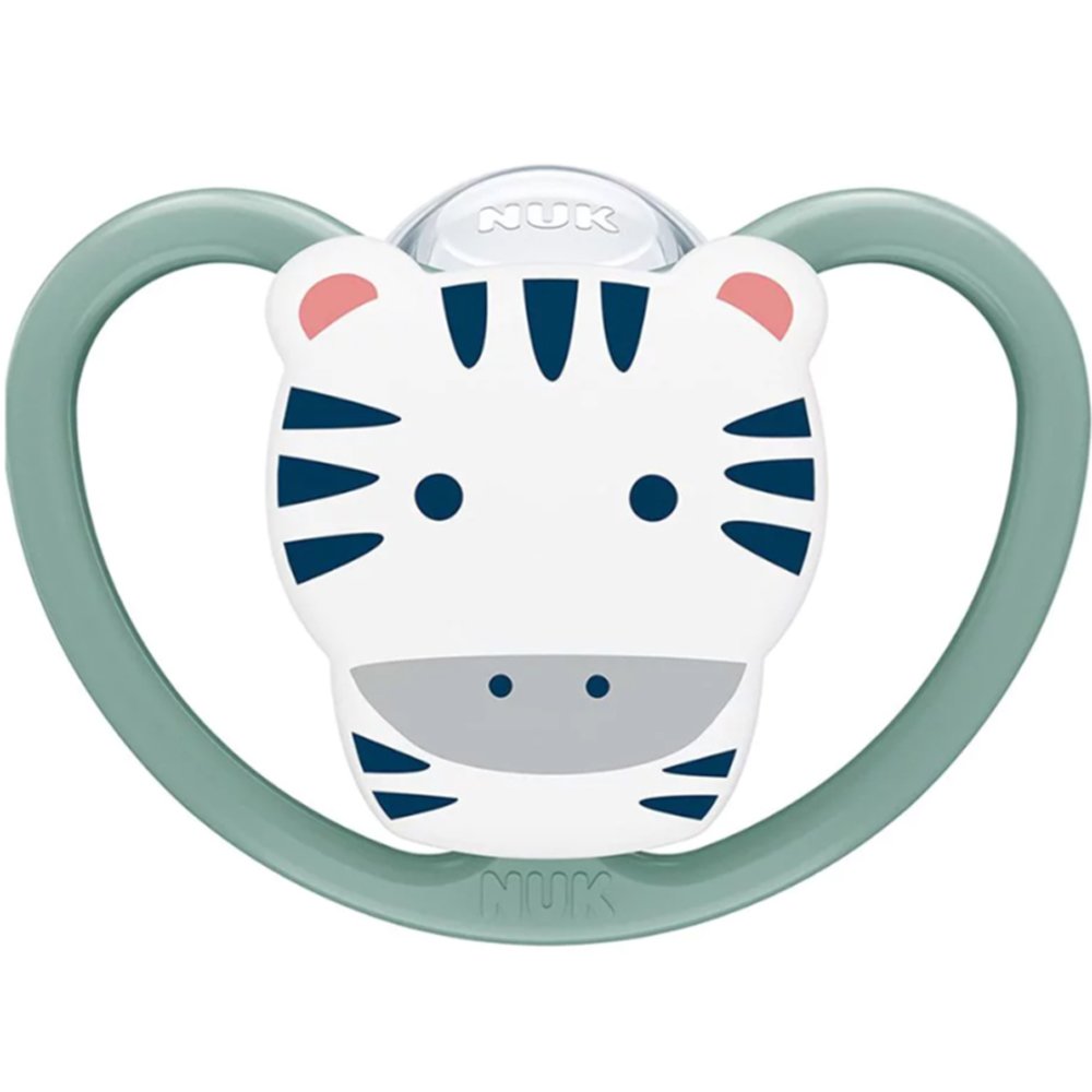 Nuk Space Silicone Soother 18-36m Ανοιχτό Πράσινο Πιπίλα Σιλικόνης με Σχεδιασμό που Επιτρέπει στην Ευαίσθητη Βρεφική Επιδερμίδα να Αναπνέει 1 Τεμάχιο, Κωδ 10739511