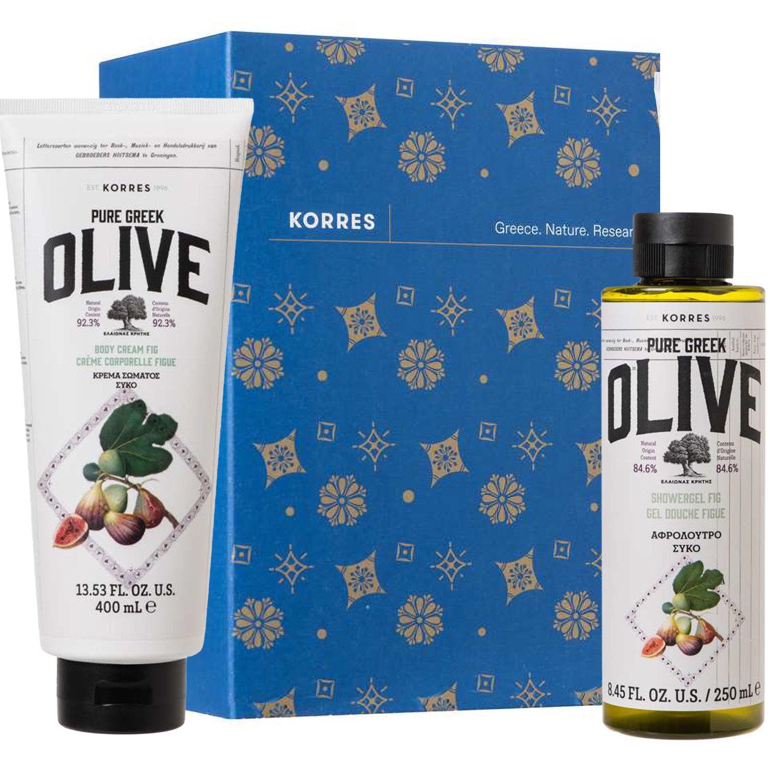Korres Promo Xmas Gift Set Olive & Figue Σετ Περιποίησης Σώματος με Παρθένο Ελαιόλαδο & Σύκο 1 Τεμάχιο