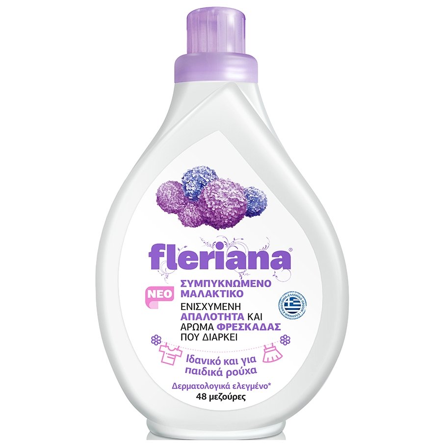 Power Health Fleriana Υγρό Μαλακτικό Ρούχων Συμπυκνωμένο Μαλακτικό Ρούχων με Πρωτεΐνες Φυτικής Προέλευσης 1,2Lt