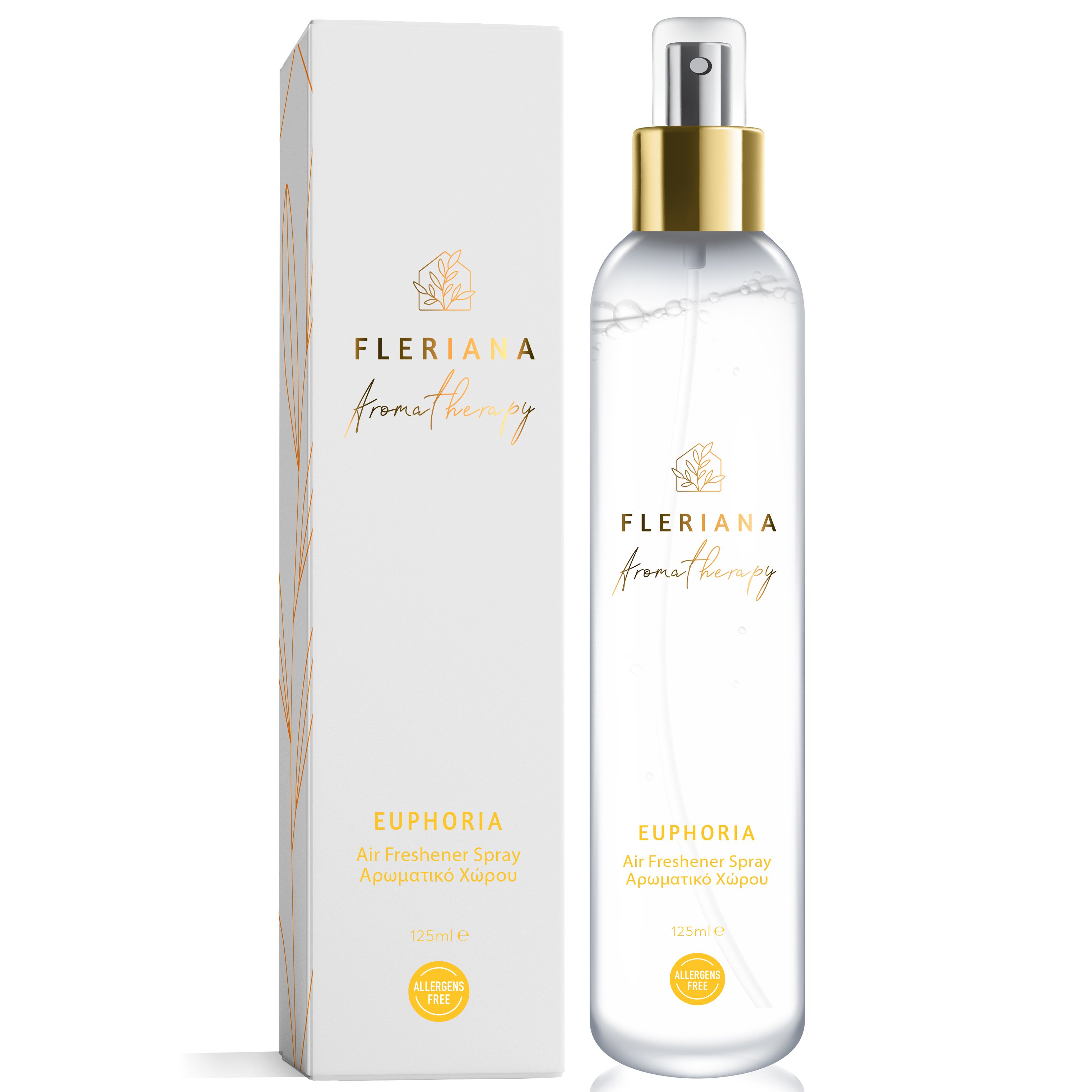 Power Health Fleriana Aromatherapy Euphoria Air Freshener Spray Υγρό Αρωματικό Χώρου με Υπέροχο Άρωμα για Αίσθηση Ευφορίας & Αναζωογόνησης 125ml