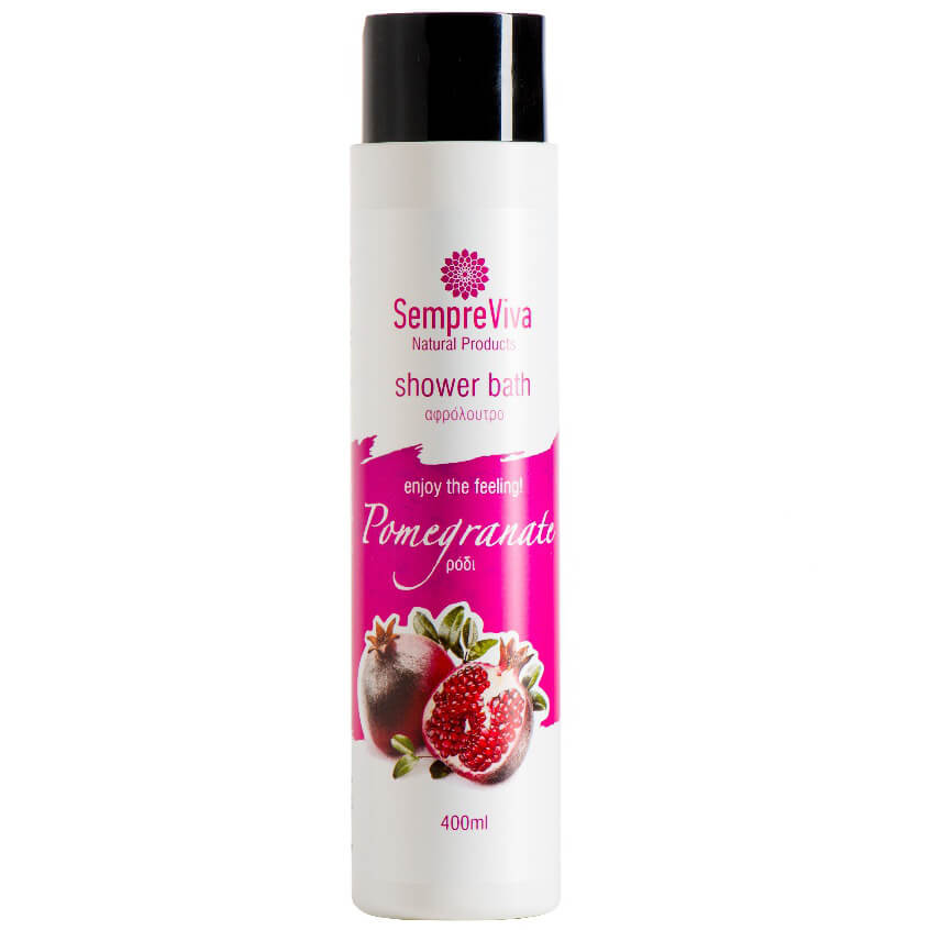 SempreViva Shower Bath Pomegranate, Αφρόλουτρο Ρόδι 400ml