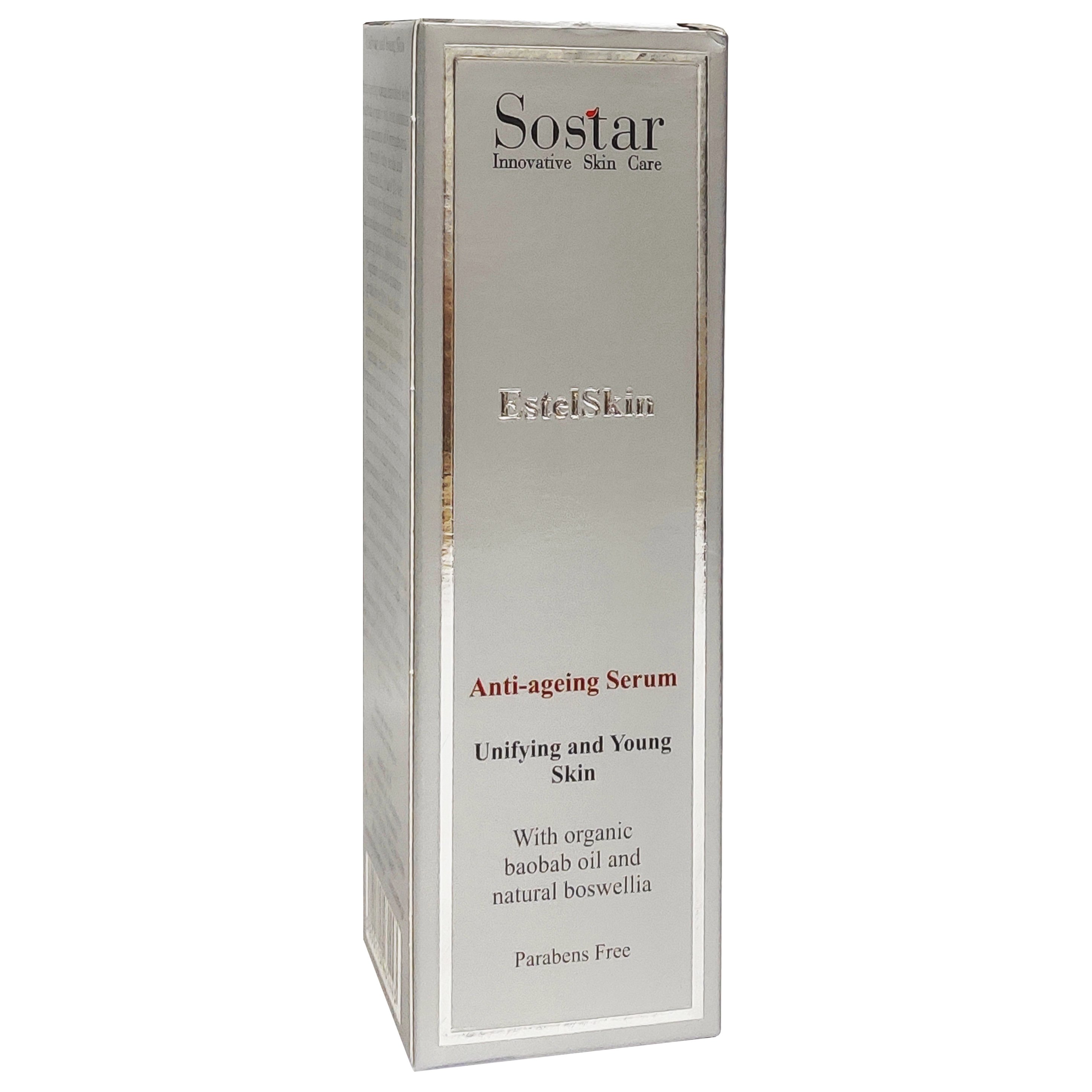 Sostar EstelSkin Antiageing Serum Ορός Αντιγήρανσης για Ομοιόμορφη Επιδερμίδα & Νεανική Όψη 30ml