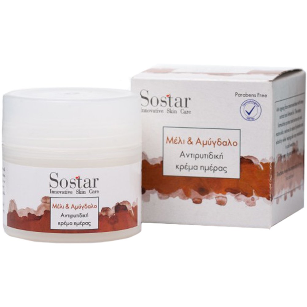 Sostar Sostar Honey & Almonds Anti-Wrinkle Cream Αντιρυτιδική Κρέμα με Μέλι & Αμύγδαλο 50ml