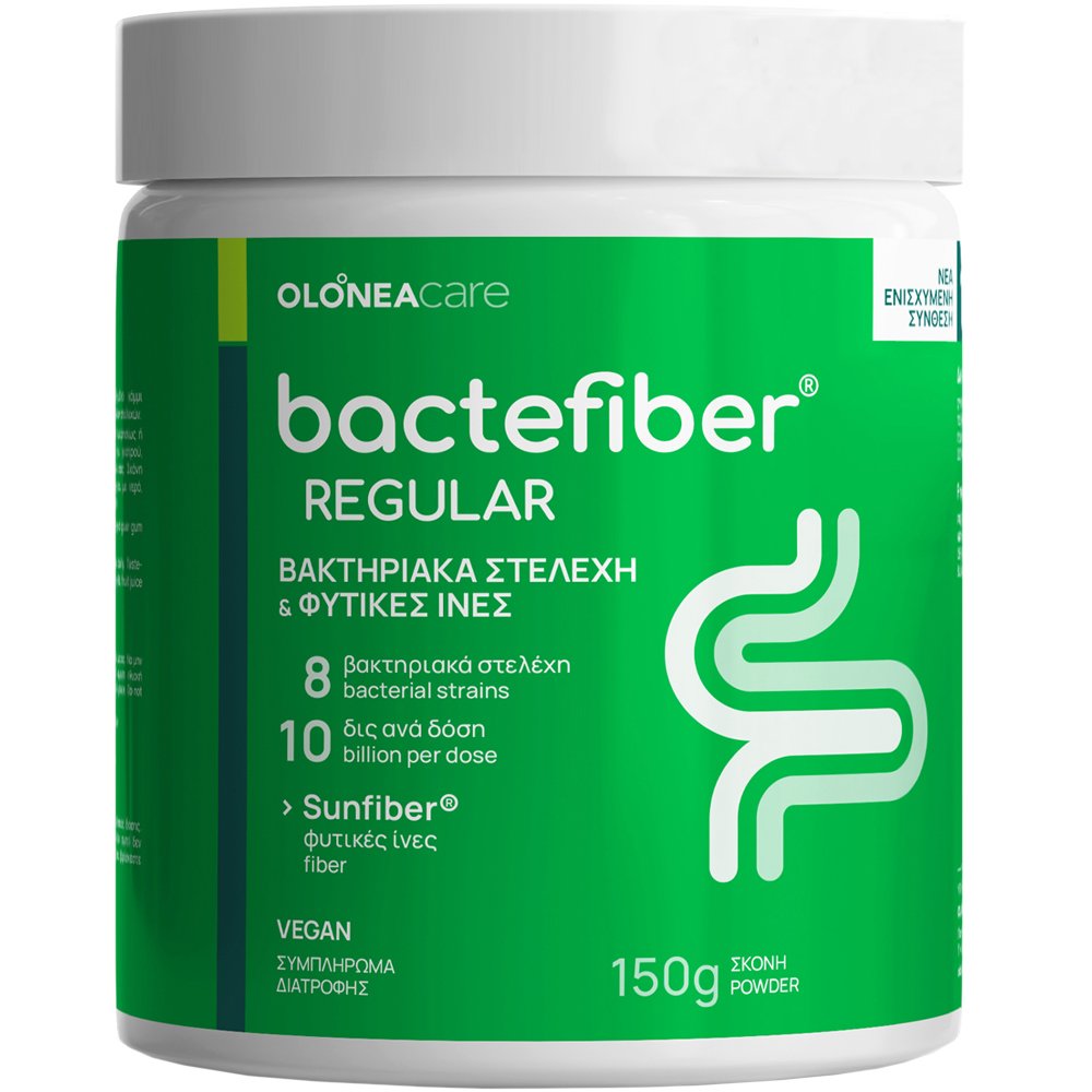 Olonea Bactefiber Regular Συμπλήρωμα Διατροφής με Φυτικές Ίνες για την Ανακούφιση από την Δυσκοιλιότητα 150g