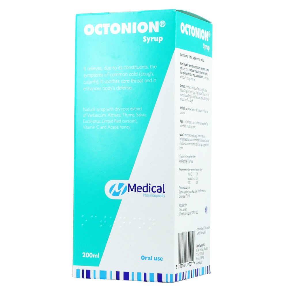 Medical PQ Medical Pq Octonion Σιρόπι γιά Λαιμό - Μπούκωμα Ενηλίκων 200ml