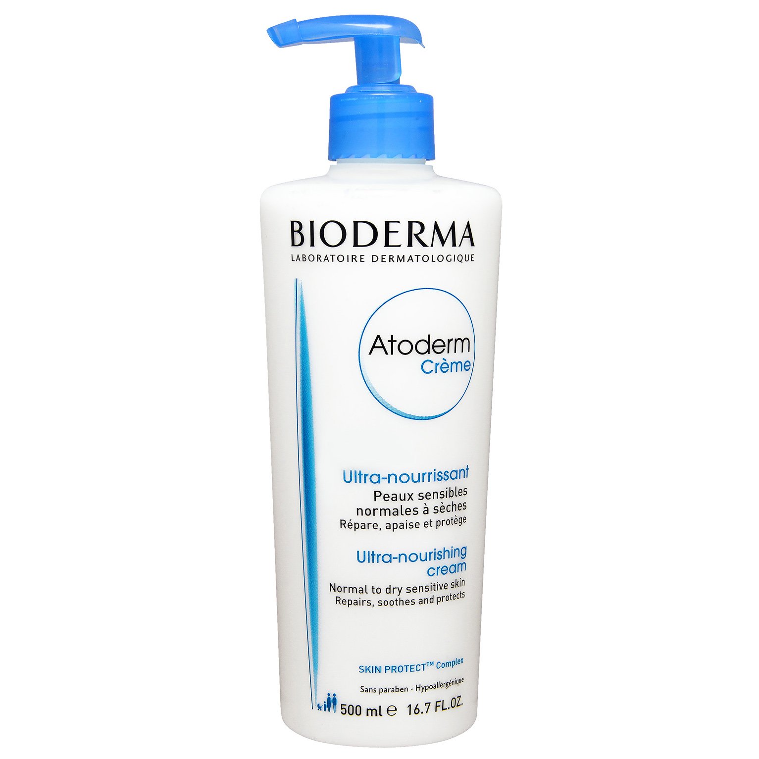 Bioderma Atoderm Creme 24ωρη Ενυδατική Κρέμα Μεγάλης Διάρκειας για το Ξηρό προς Πολύ Ξηρό Ευαίσθητο Δέρμα 500ml
