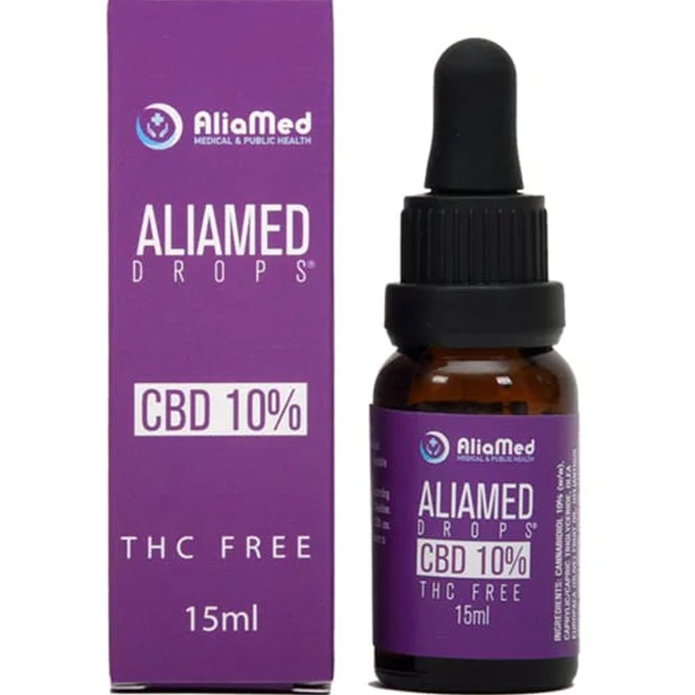 AliaMed AliaMed Σταγόνες Κανναβιδιόλης Περιεκτικότητας 10% Ιδανικές για την Αντιμετώπιση Ημικρανιών με Έλαιο Κάνναβης 15ml