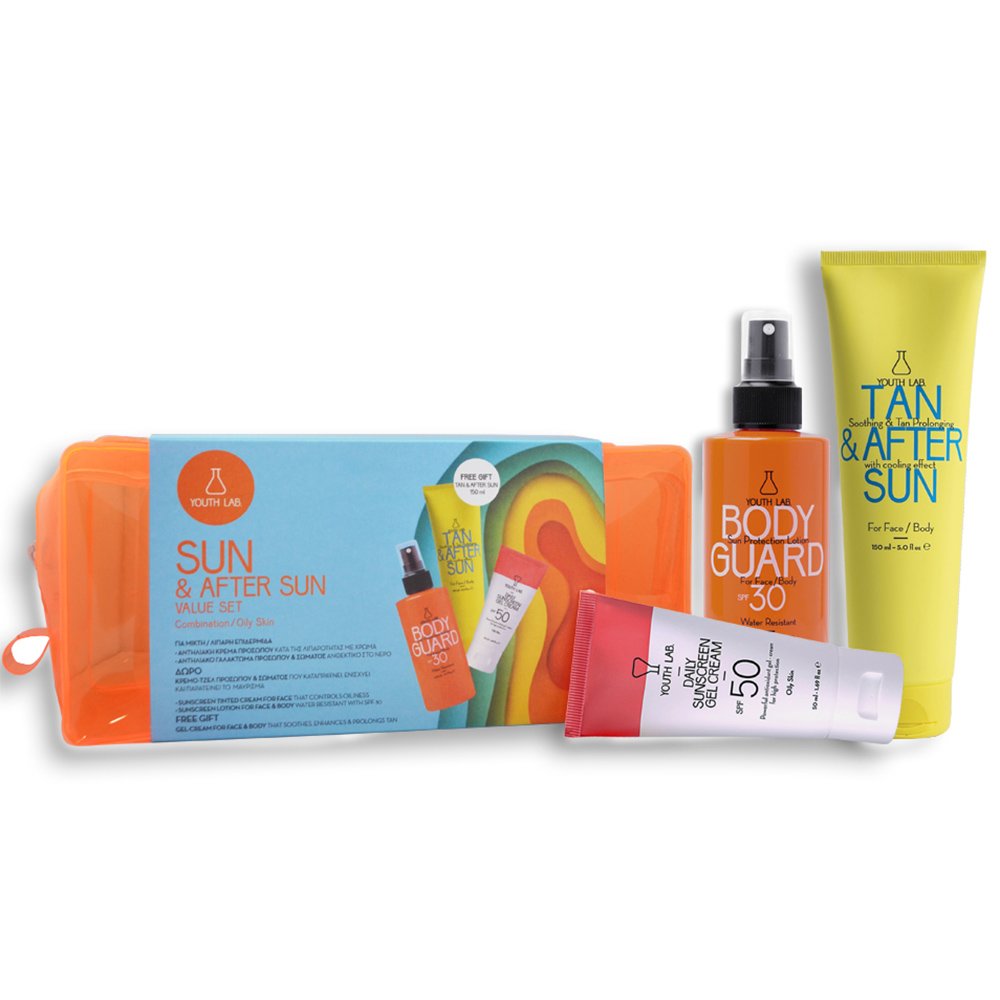 Youth Lab Sun & After Sun Value Set for Combination Oily Skin Πακέτο Αντηλιακής Προστασίας για Λιπαρές Επιδερμίδες