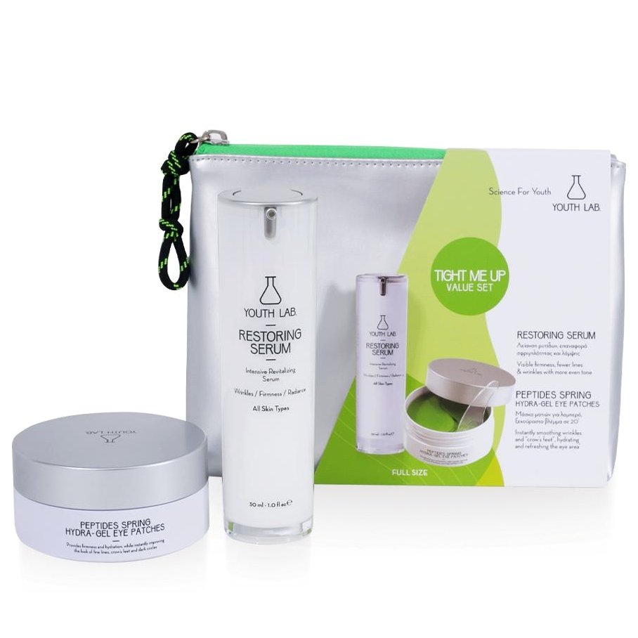 Youth Lab Πακέτο Προσφορά Peptides Spring Hydra-Gel Patch Ματιών 30 Ζευγάρια & Youth Lab Restoring Αντιγηραντικός Ορός 30ml
