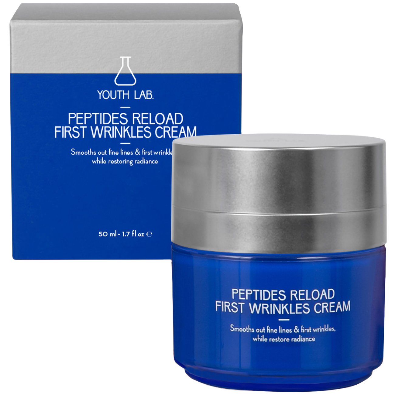 Youth Lab Peptides Reload First Wrinkles Cream Αντιρυτιδική Κρέμα Προσώπου για τα Πρώτα Σημάδια Γήρανσης της Επιδερμίδας & Επαναφοράς Λάμψης 50ml