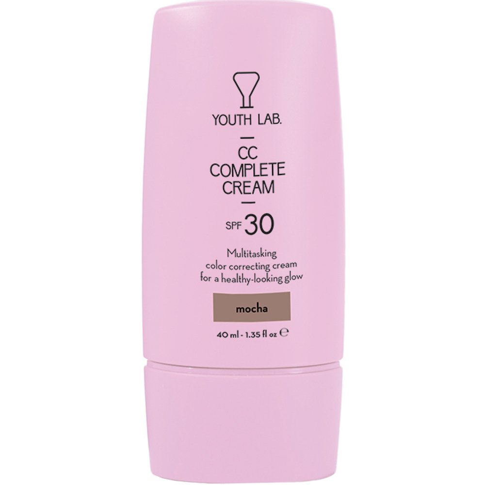 Youth Lab. Youth Lab CC Complete Cream Spf30 Ενυδατική Κρέμα Προσώπου Κατά των Κηλίδων & των Ατελειών για Ομοιόμορφο Τόνο Υψηλής Προστασίας με Χρώμα 40ml - Mocha (Dark)
