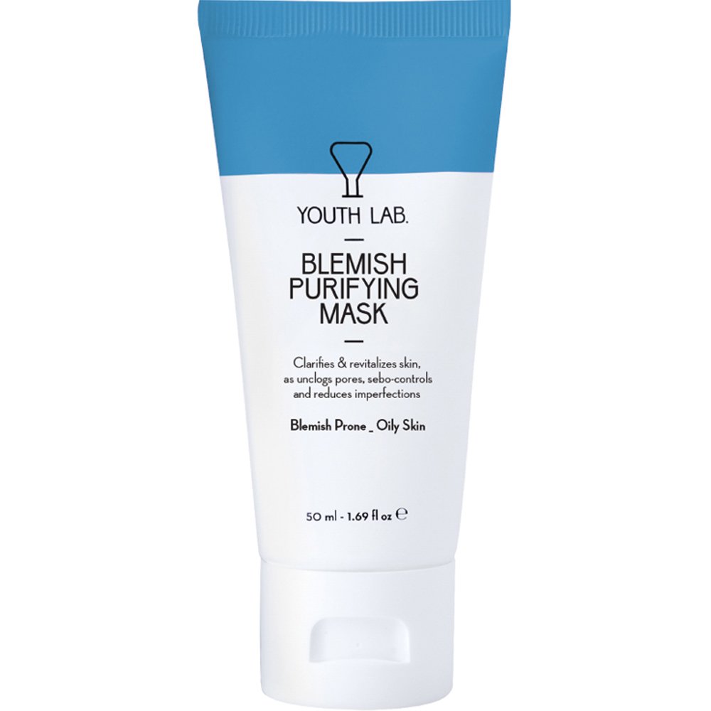 Youth Lab. Youth Lab Blemish Purifying Mask Απολεπιστική Μάσκα Προσώπου που Καθαρίζει, Συσφίγγει τους Πόρους, Ρυθμίζει τη Λιπαρότητα & Μειώνει τις Ατέλειες για Δέρμα με Τάση Ακμής 50ml