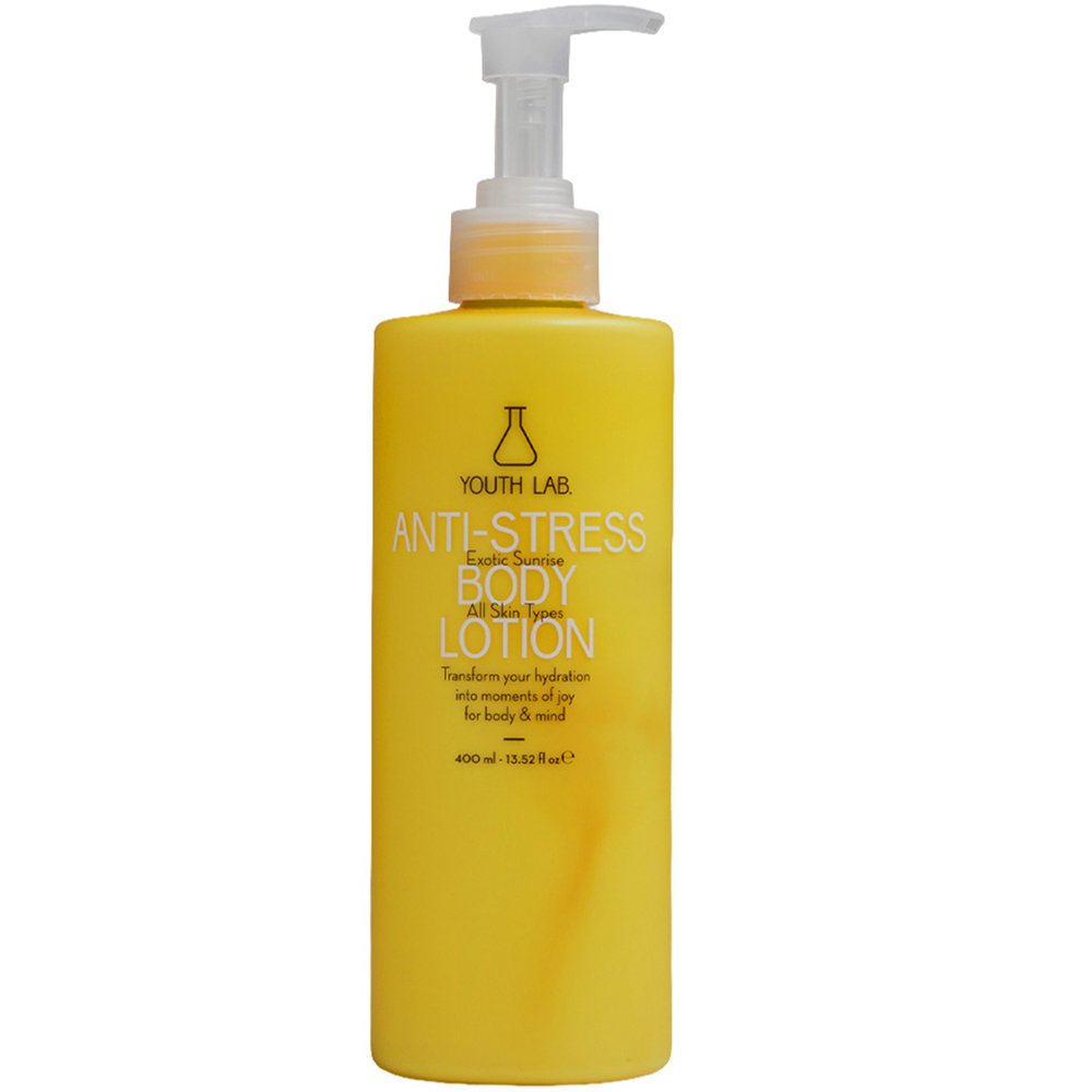 Youth Lab Anti-Stress Body Lotion Exotic Sunrise Ενυδατικό Γαλάκτωμα Σώματος Κατά του Στρες & Τροπικό Άρωμα Φρούτων για Όλους τους Τύπους Επιδερμίδας, με Αντλία 400ml