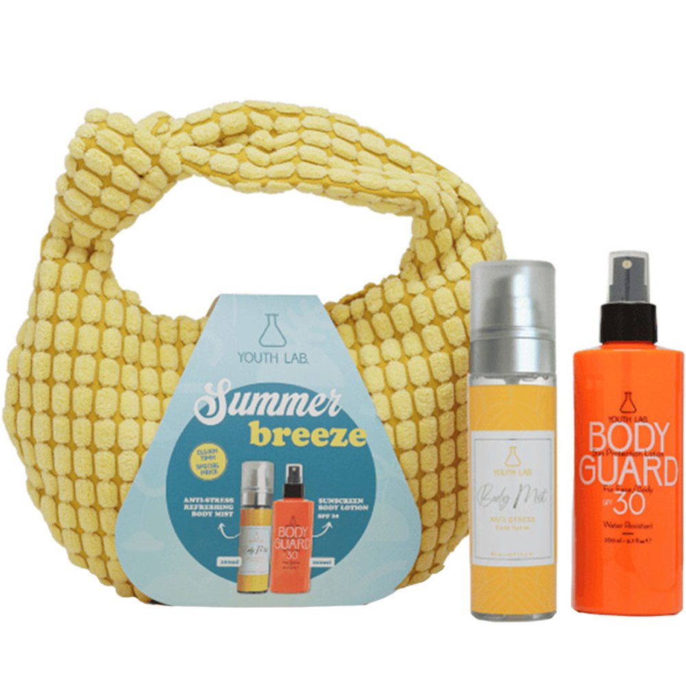 Youth Lab Promo Body Guard SPF 30 Sunscreen Lotion 200ml & Anti-Stress Exotic Sunrise Body Mist 100ml & Δώρο Νεσεσέρ 1 Τεμάχιο