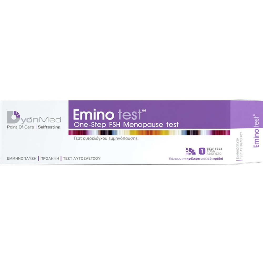 DyonMed Emino Test Τεστ Αυτοελέγχου για την Ανίχνευση της Ορμόνης FSH στα Ούρα & το Προσδιορισμό της Αρχής Εμμηνόπαυσης 1 Τεμάχιο 59283