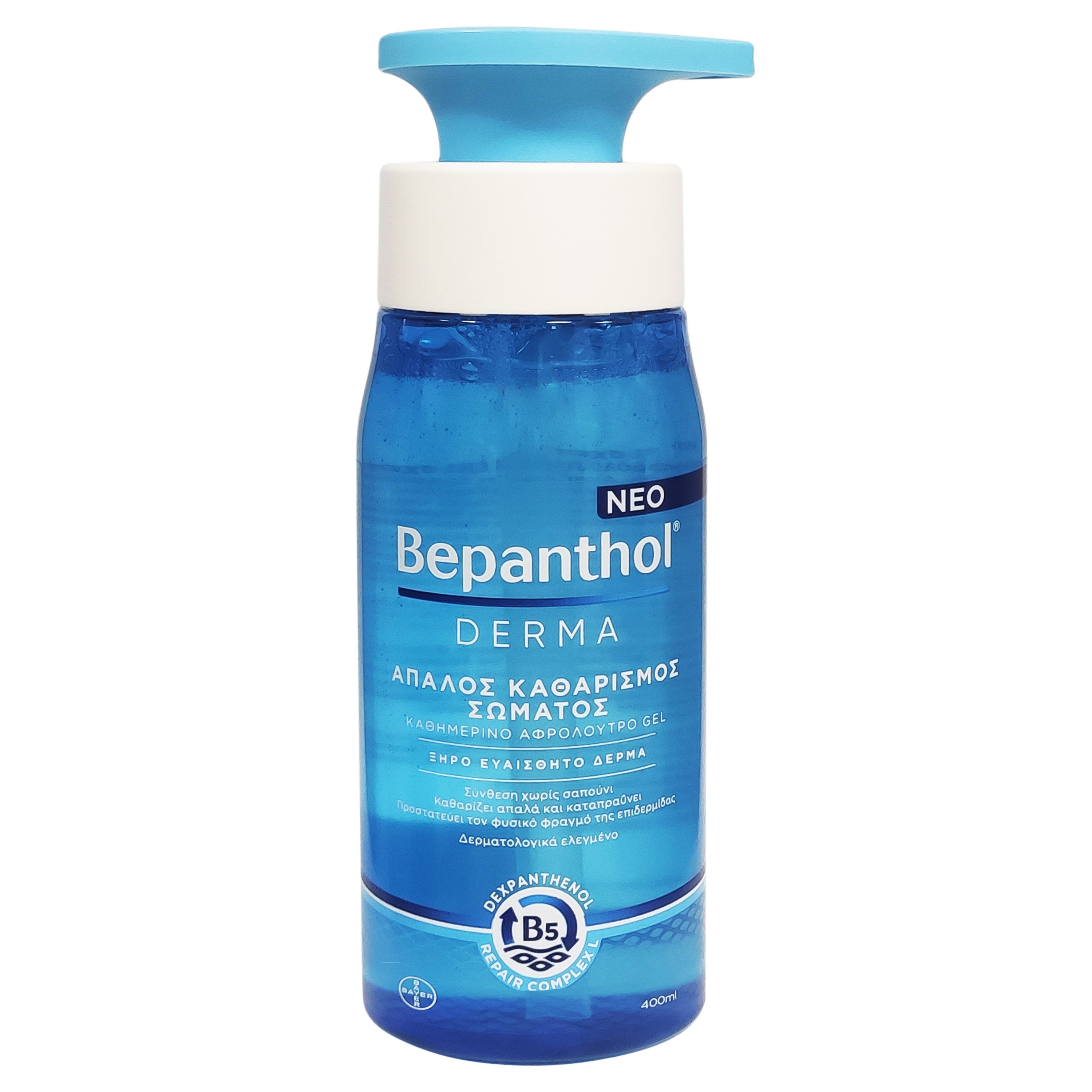 Bepanthol Derma Daily Shower Gel Καθημερινό Απαλό Gel Αφρόλουτρο για Ξηρές & Ευαίσθητες Επιδερμίδες 400ml