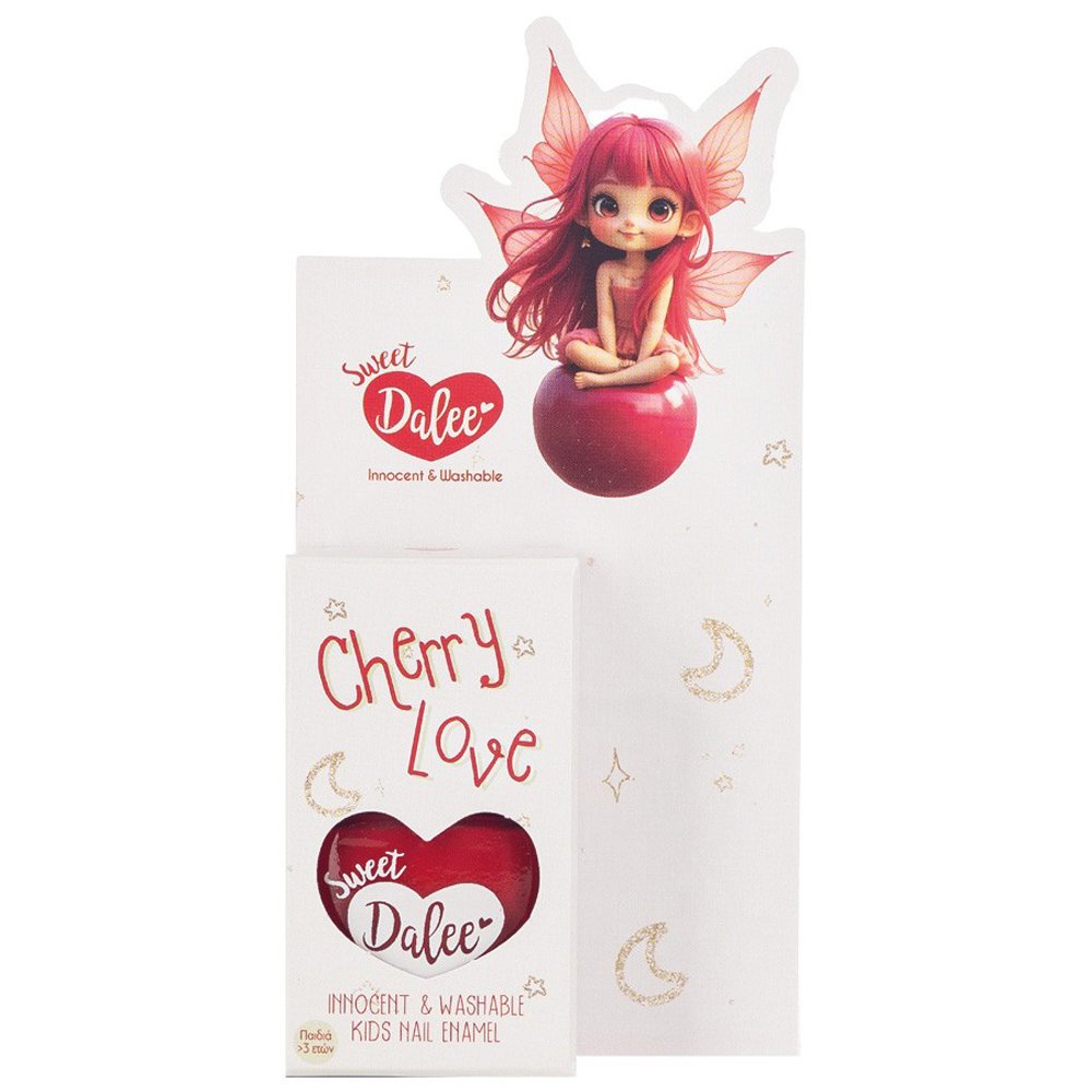 Dalee Sweet Dalee Nail Polish Παιδικό, Οικολογικό, Μη Τοξικό Βερνίκι Νυχιών με Βάση το Νερό  12ml - 904 Cherry Love