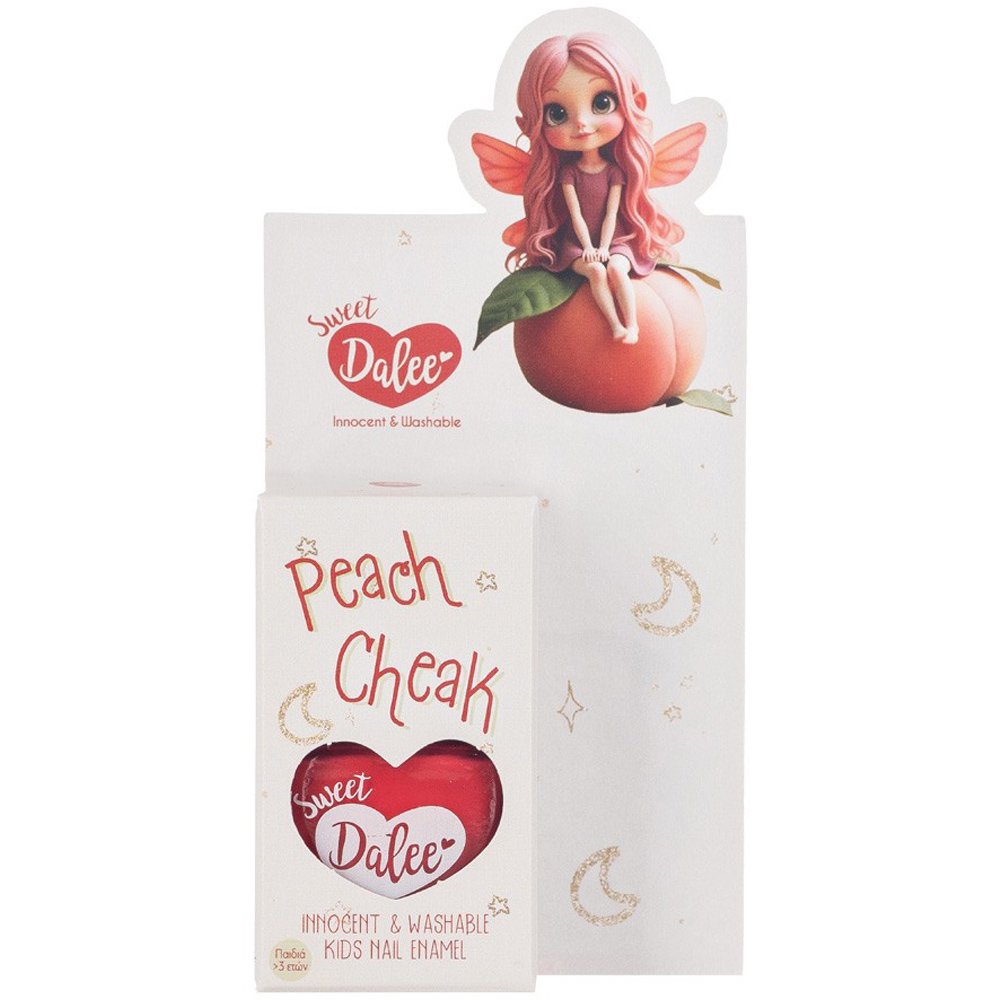 Dalee Sweet Dalee Nail Polish Παιδικό, Οικολογικό, Μη Τοξικό Βερνίκι Νυχιών με Βάση το Νερό 12ml - 908 Peach Cheak