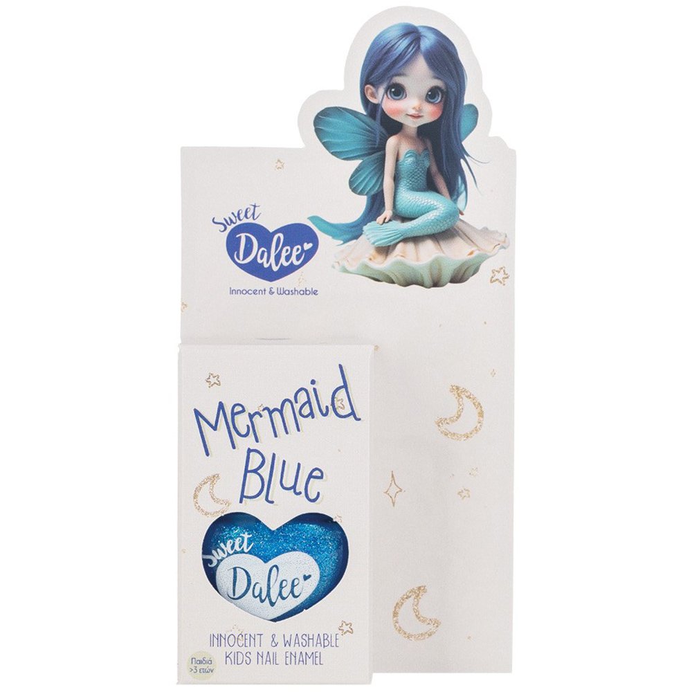 Dalee Sweet Dalee Nail Polish Παιδικό, Οικολογικό, Μη Τοξικό Βερνίκι Νυχιών με Βάση το Νερό 12ml - 909 Mermaid Blue