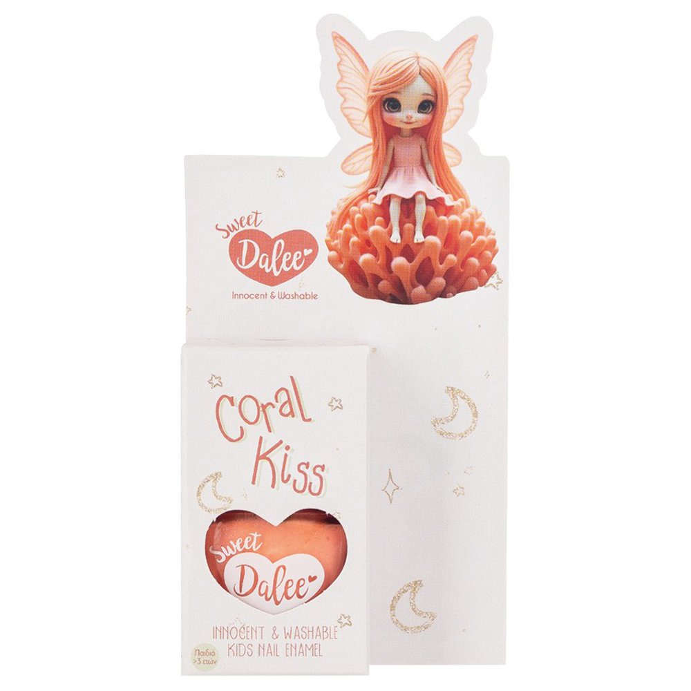 Dalee Sweet Dalee Nail Polish Παιδικό, Οικολογικό, Μη Τοξικό Βερνίκι Νυχιών με Βάση το Νερό 12ml - 912 Coral Kiss