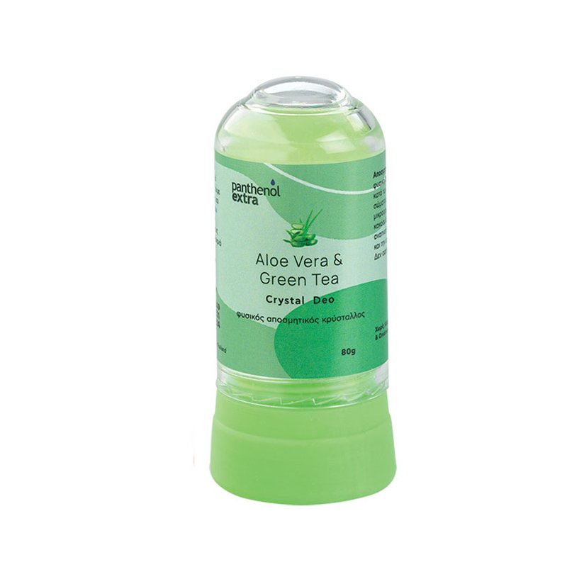 Medisei Panthenol Extra Aloe Vera & Green Tea Crystal Deo Αποσμητικό Στικ Φυσικού Κρυστάλλου με Αλόη & Πράσινο Τσάι 8gr