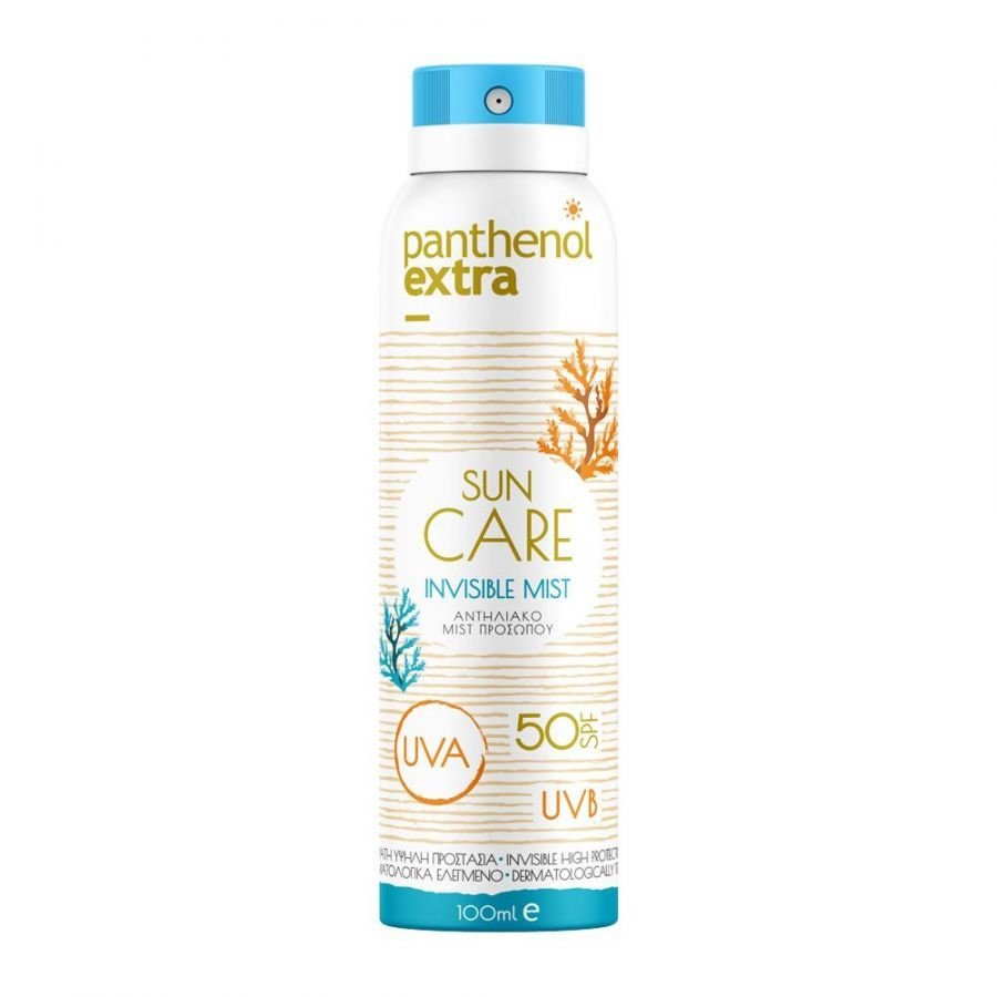 Medisei Panthenol Extra Sun Care Invisible Mist Spf50 Διάφανο Mist Προσώπου με Πολύ Υψηλή Αντηλιακή Προστασία 100ml